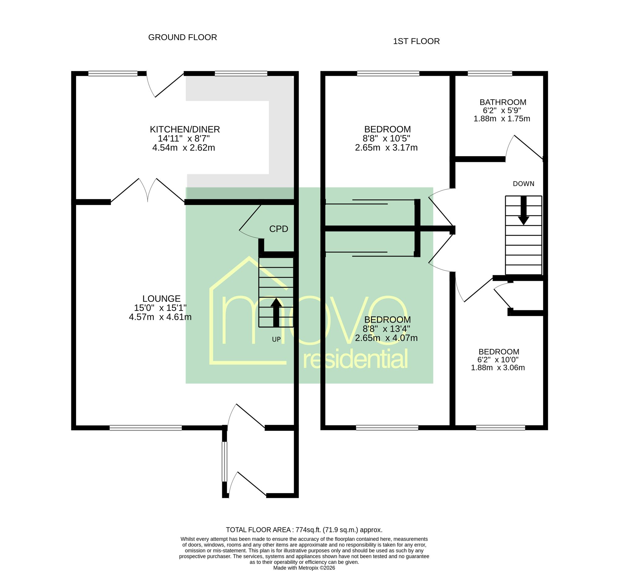 35 Balls Road, Prenton floorplan