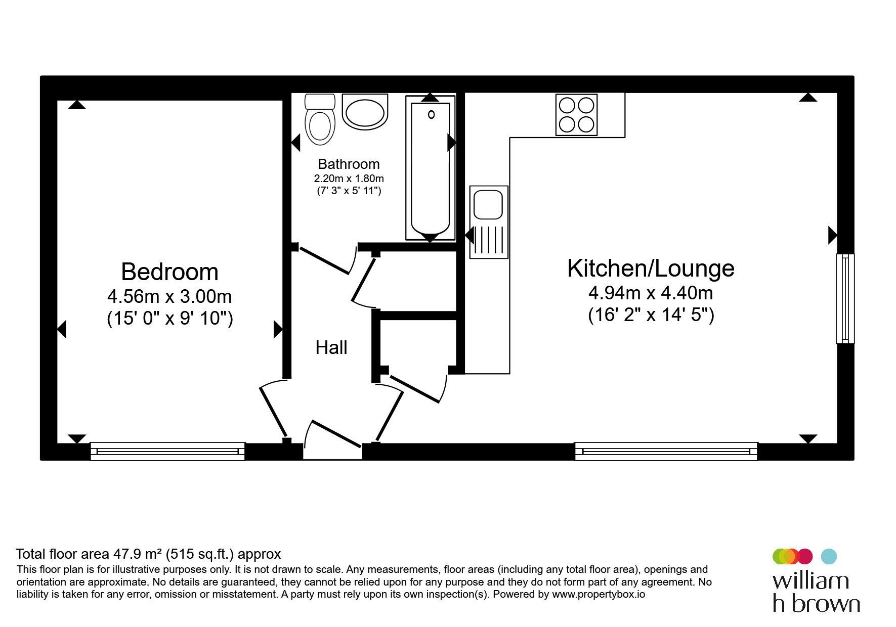 2, Wells Yard, Ware floorplan