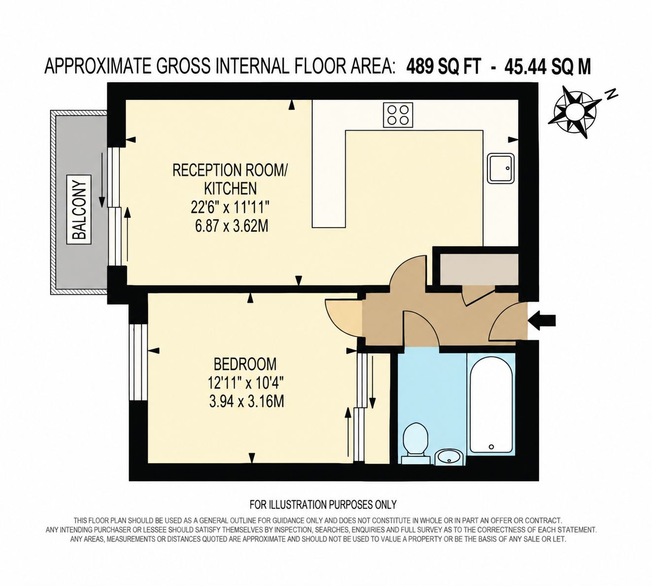 232, Canalside, Redhill floorplan