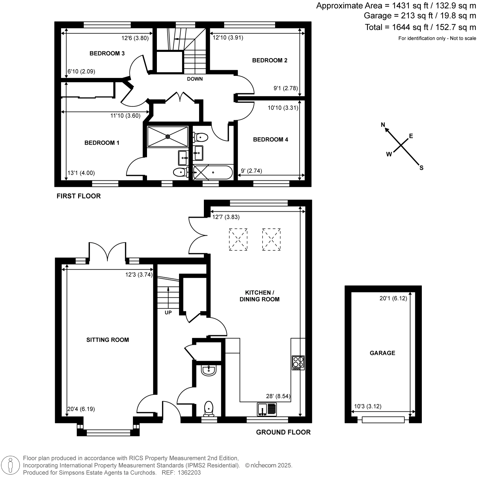 1, Claremont Close, Leatherhead floorplan