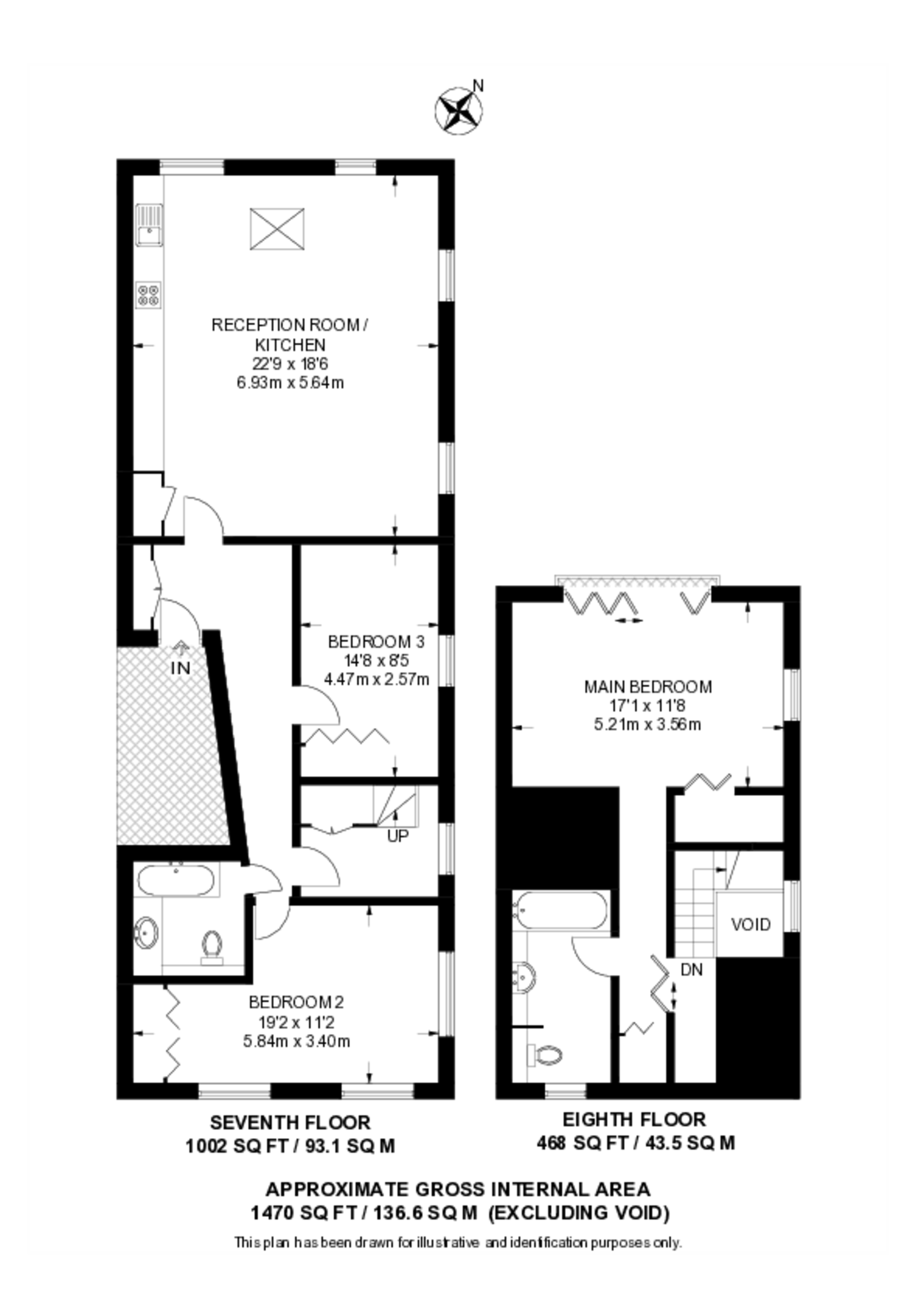 Lawn Lane, Vauxhall floorplan