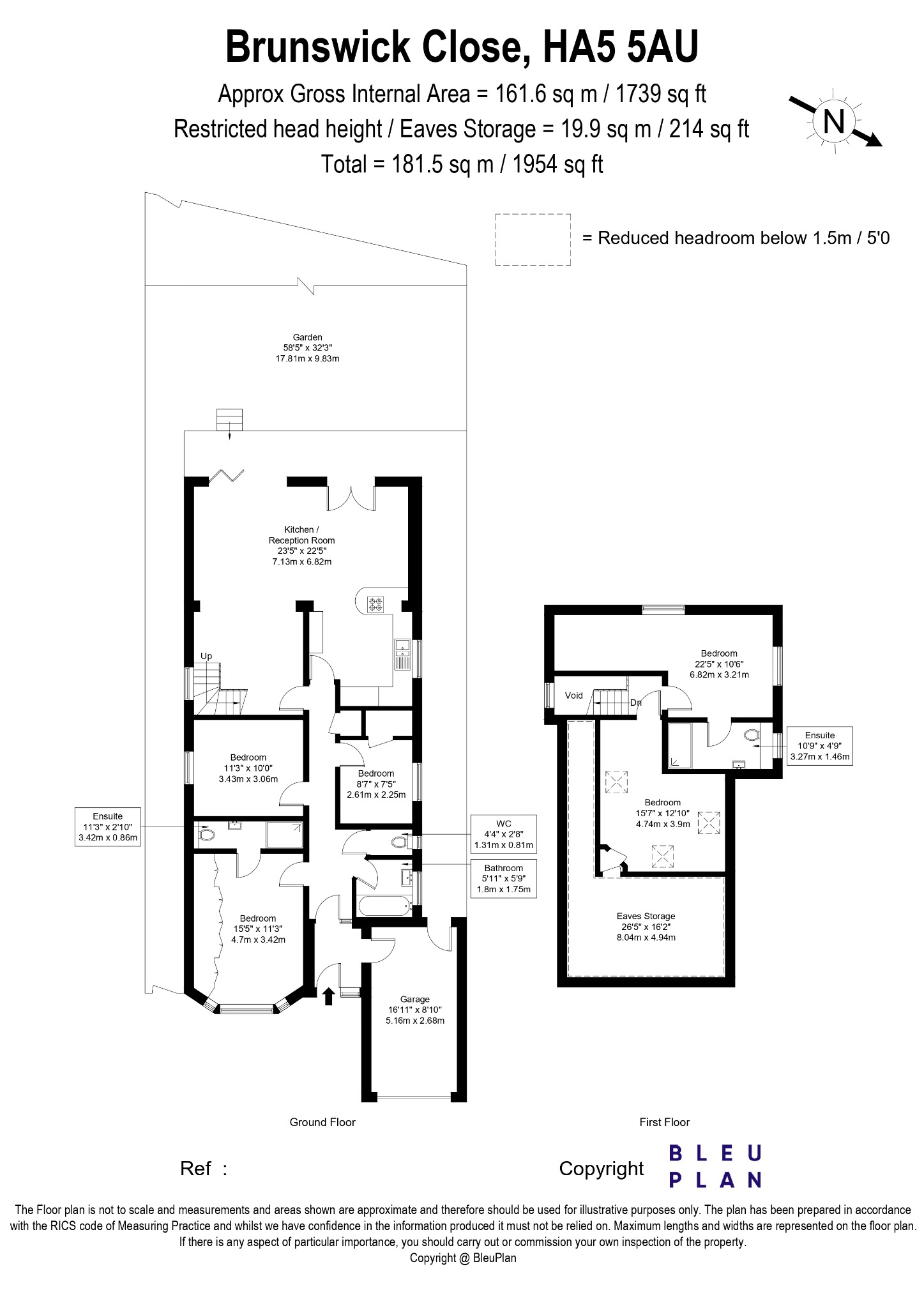 4 Brunswick Close, Pinner, Greater London floorplan