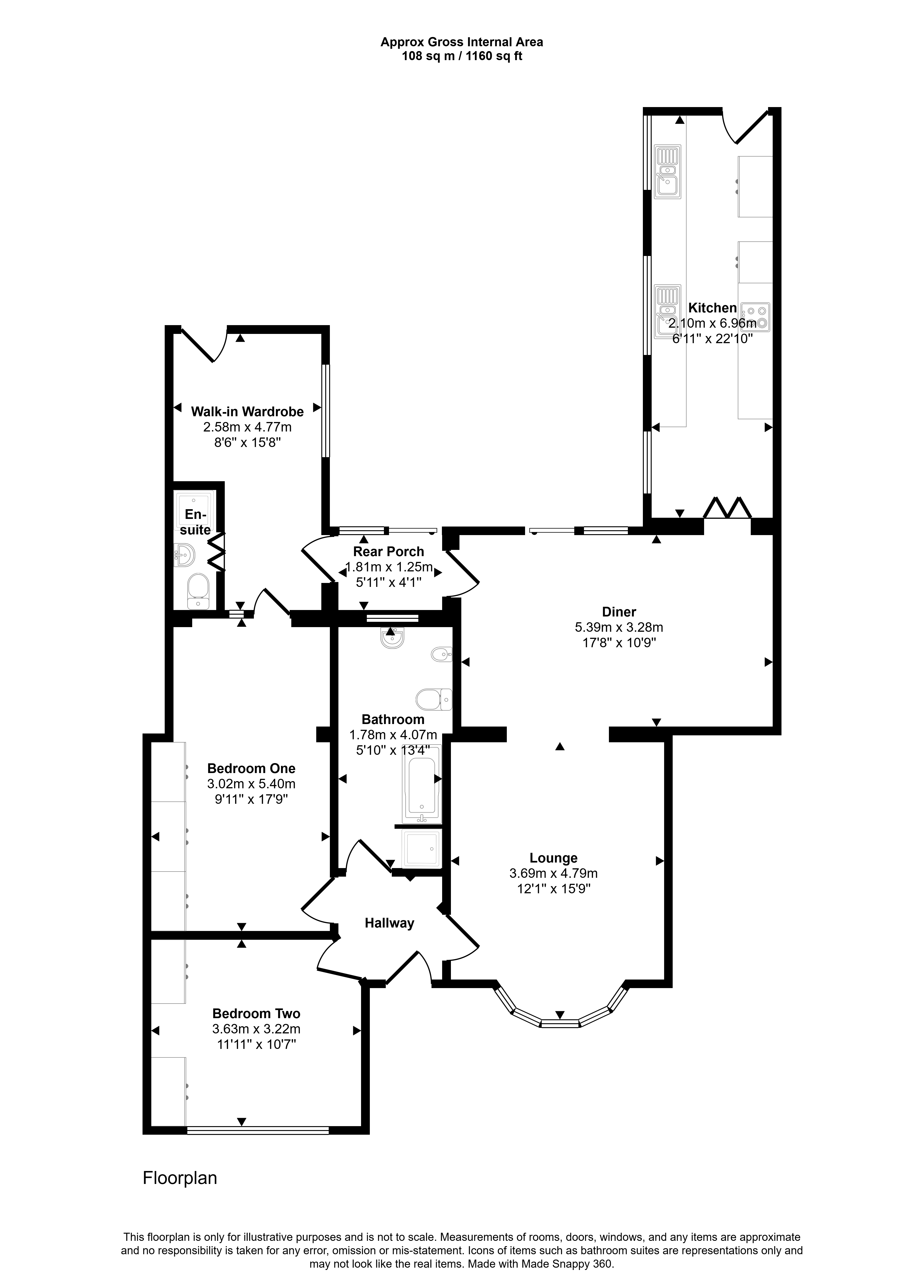 76, Biddick Lane, Washington floorplan
