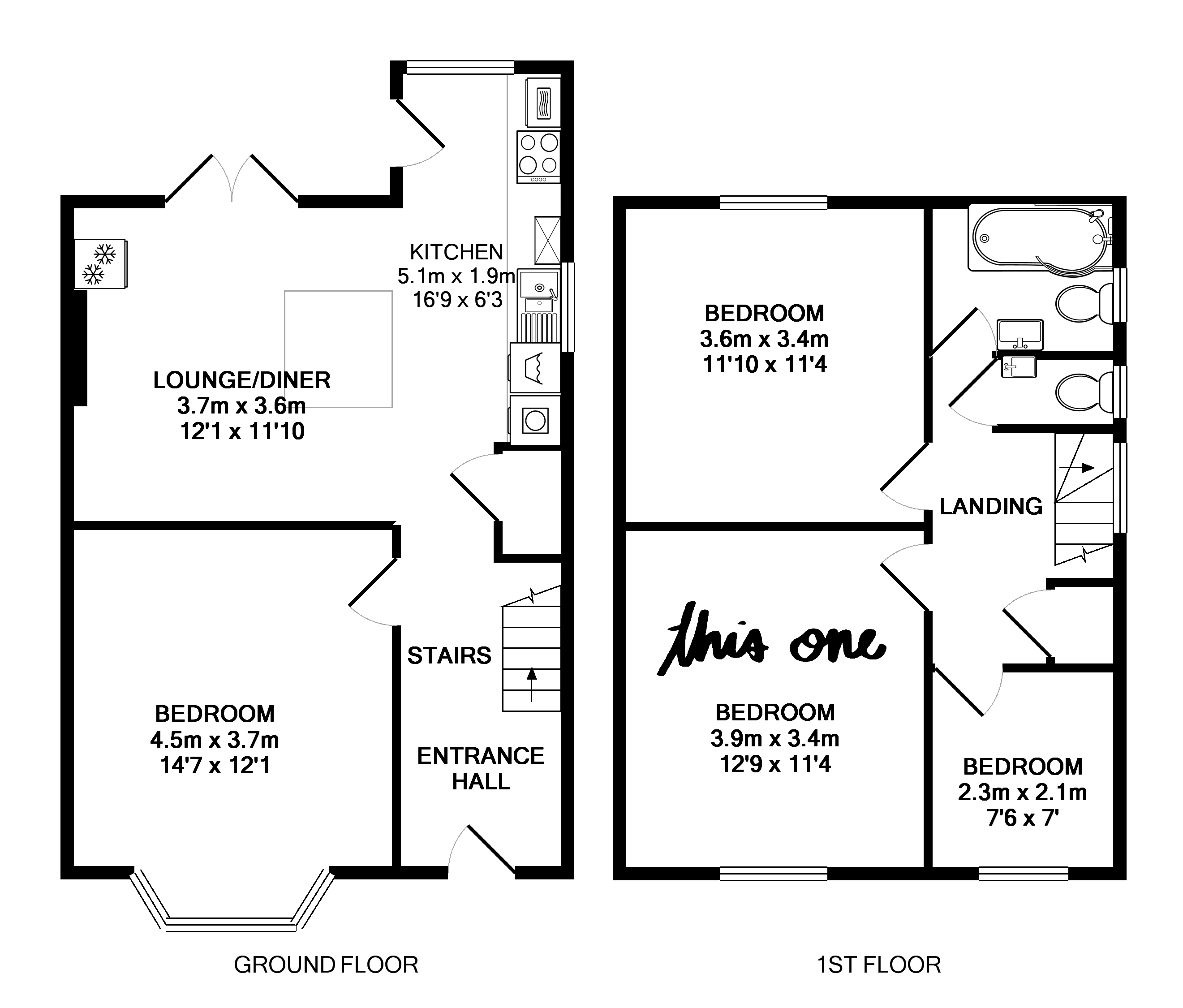 180, Room 3, Derby Road, Loughborough floorplan