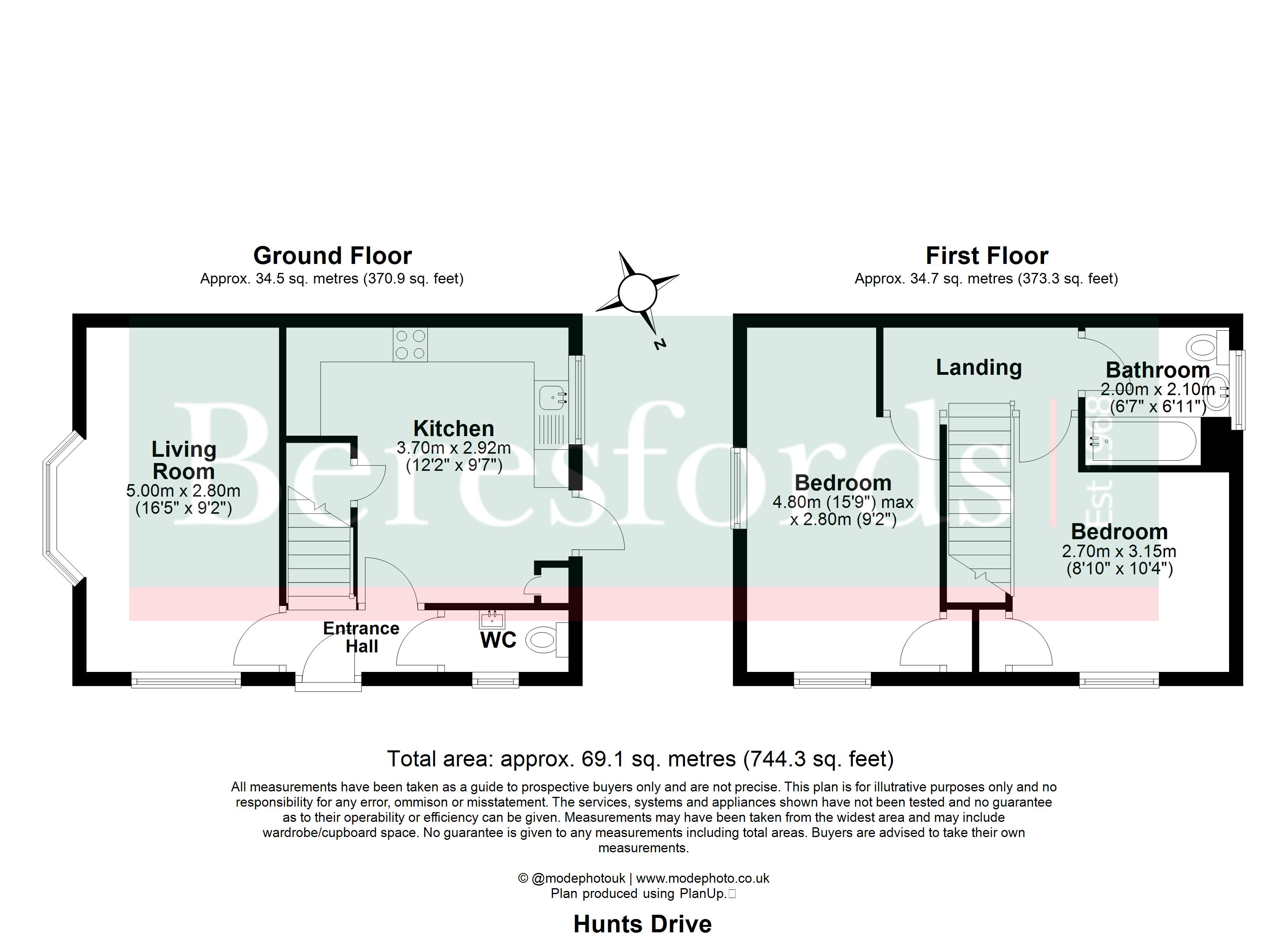 26, Hunts Drive, Chelmsford floorplan