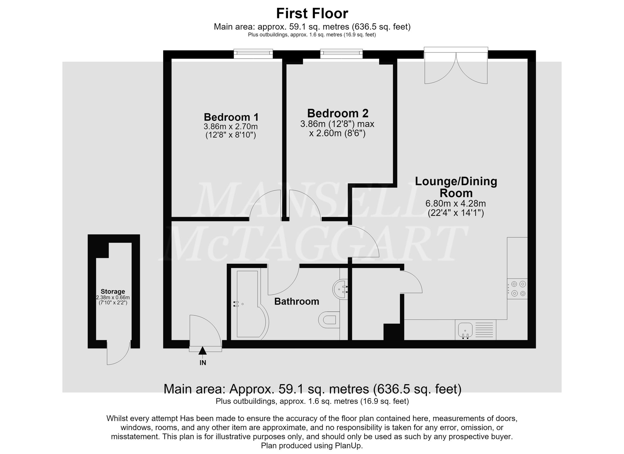 Flat 4, Saxley Court 121-129 Victoria Road, Horley floorplan