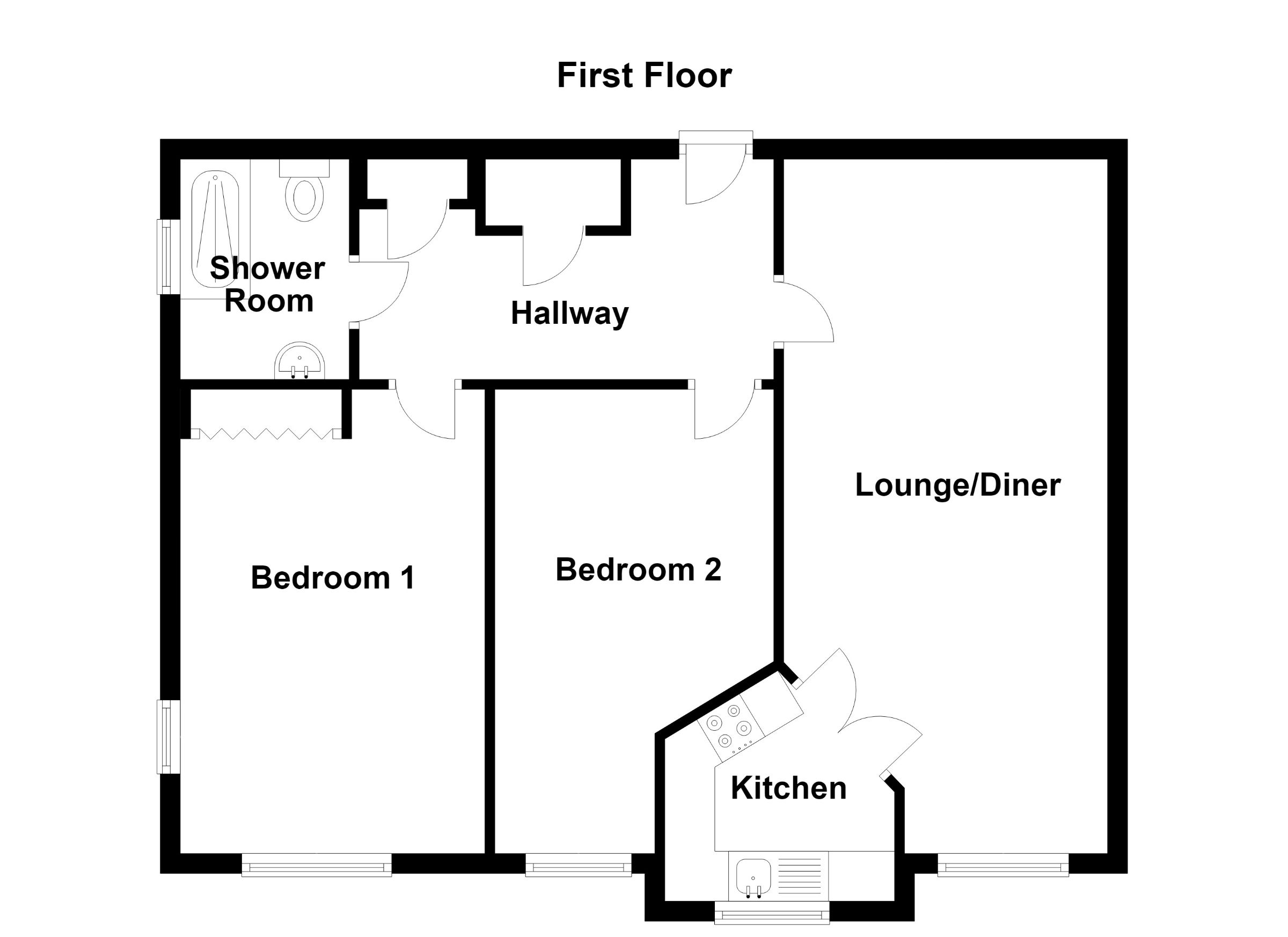 11 Ribblesdale Court, Morecambe floorplan