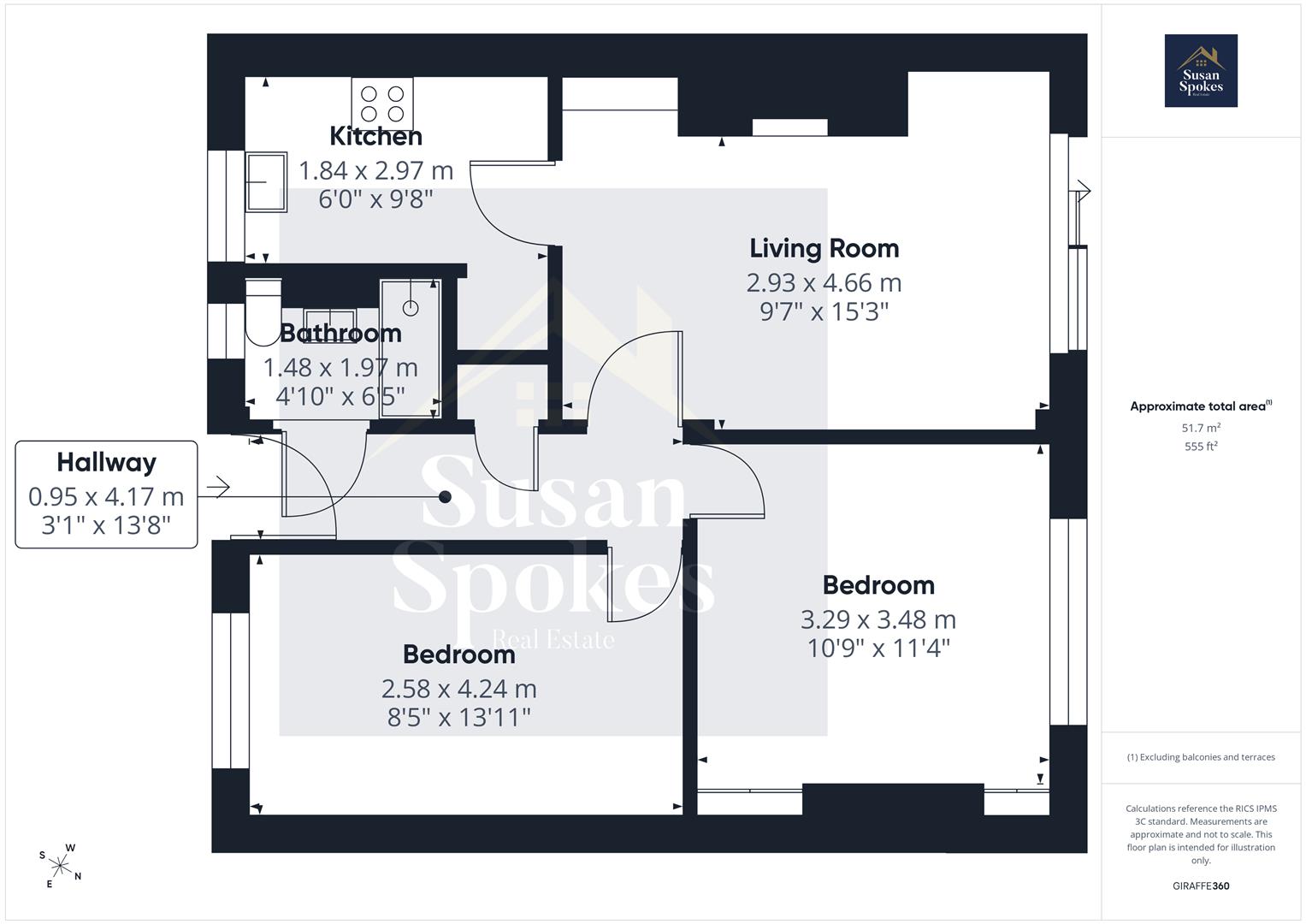 9, Greens Place, South Shields floorplan
