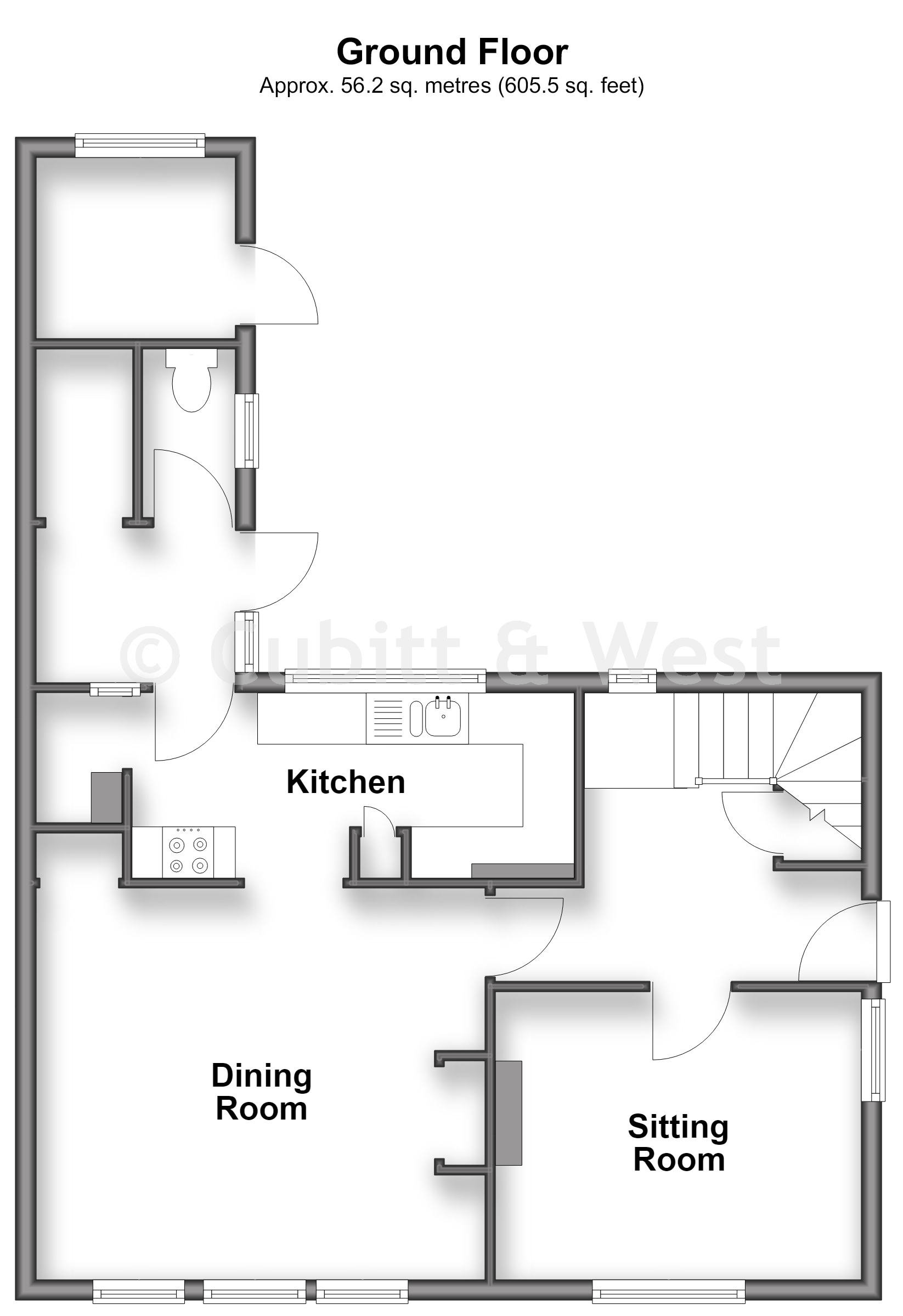 52, The Sands, Ashington floorplan