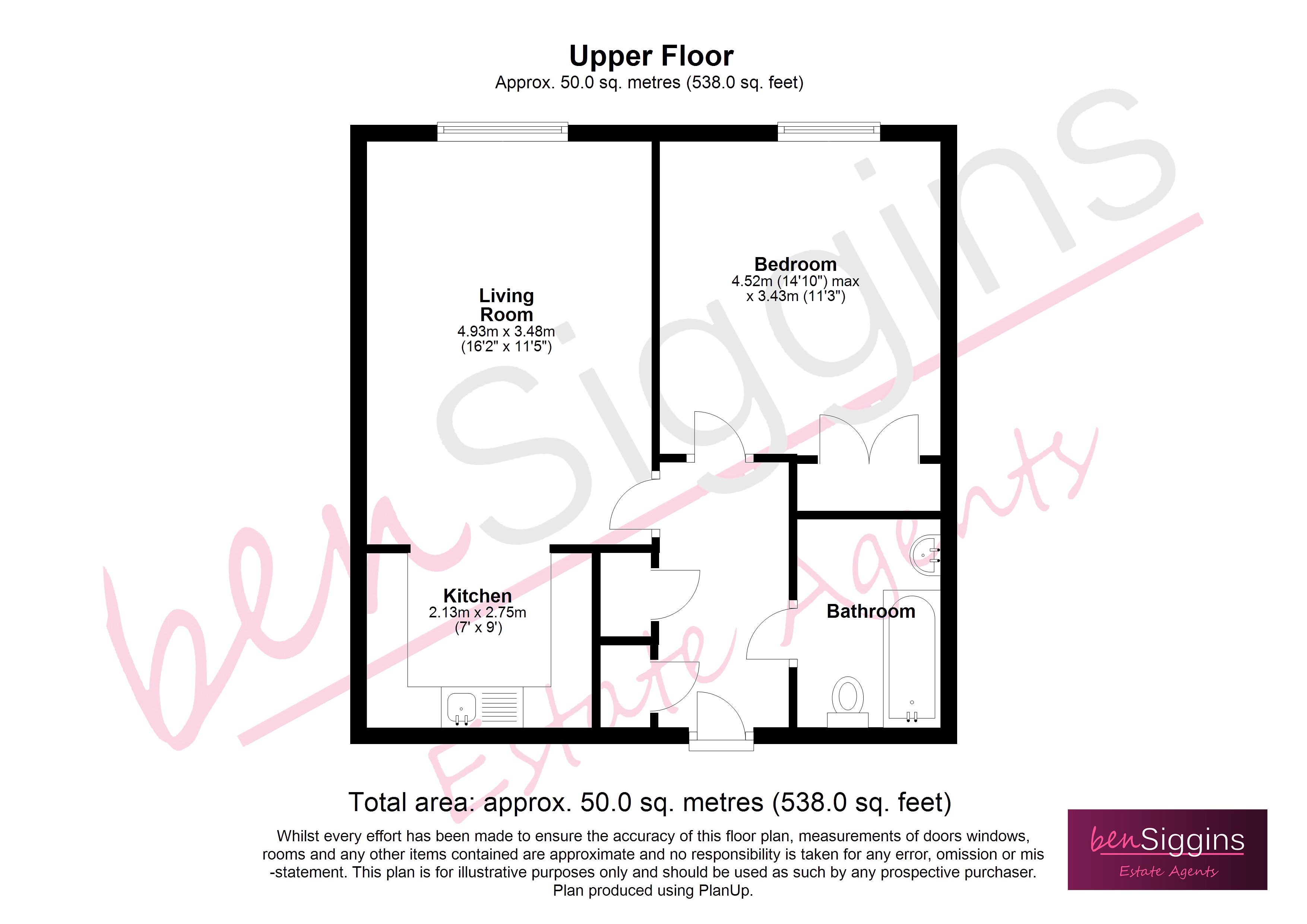 187 Wallis Place,, Hart Street, Maidstone floorplan