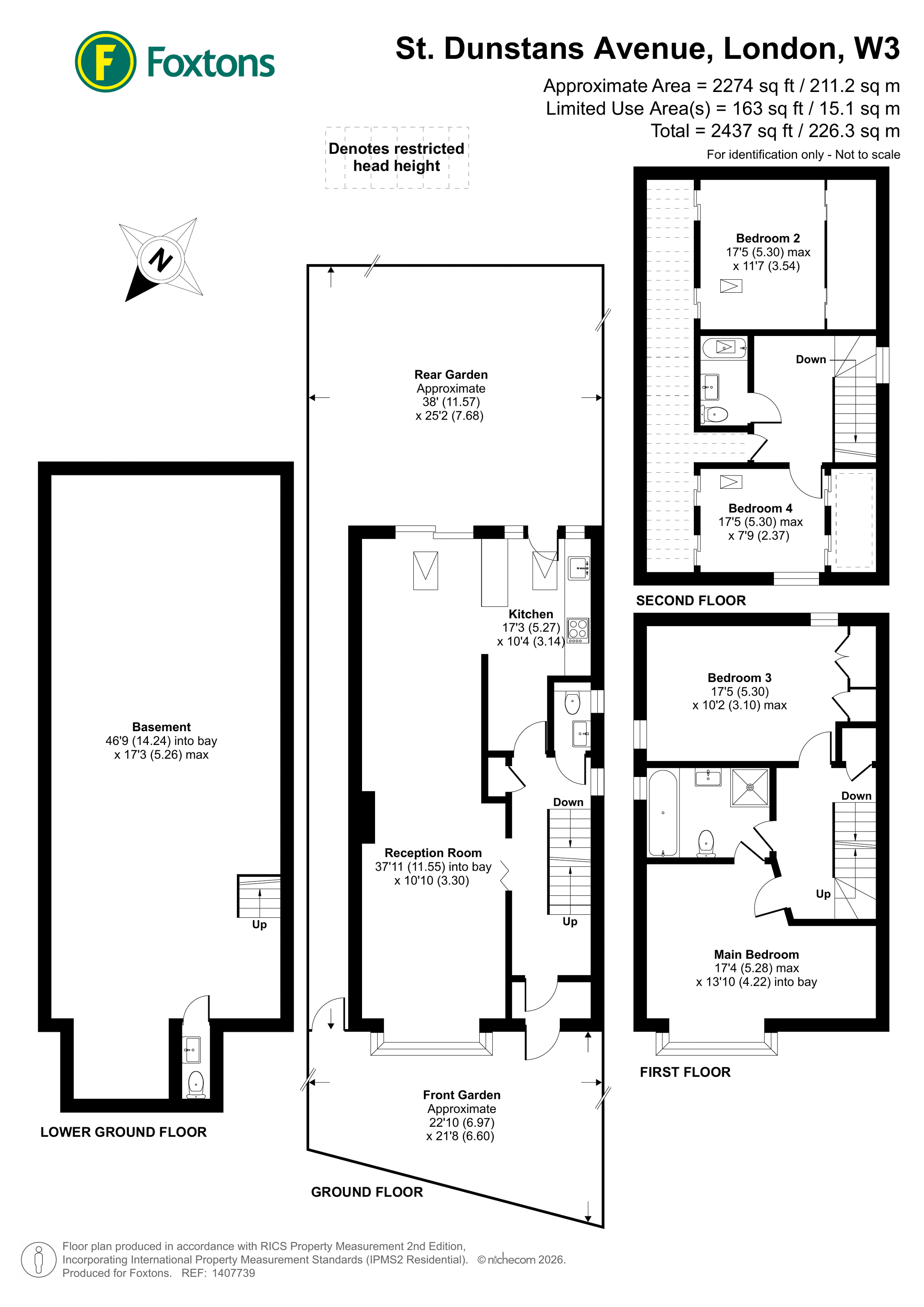 St Dunstans Avenue, Acton floorplan