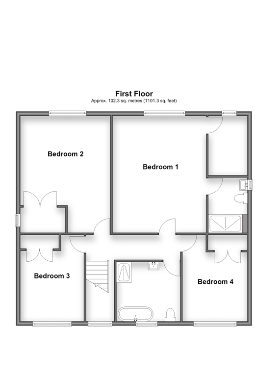 Kirkdale Close Lords Wood, Chatham floorplan
