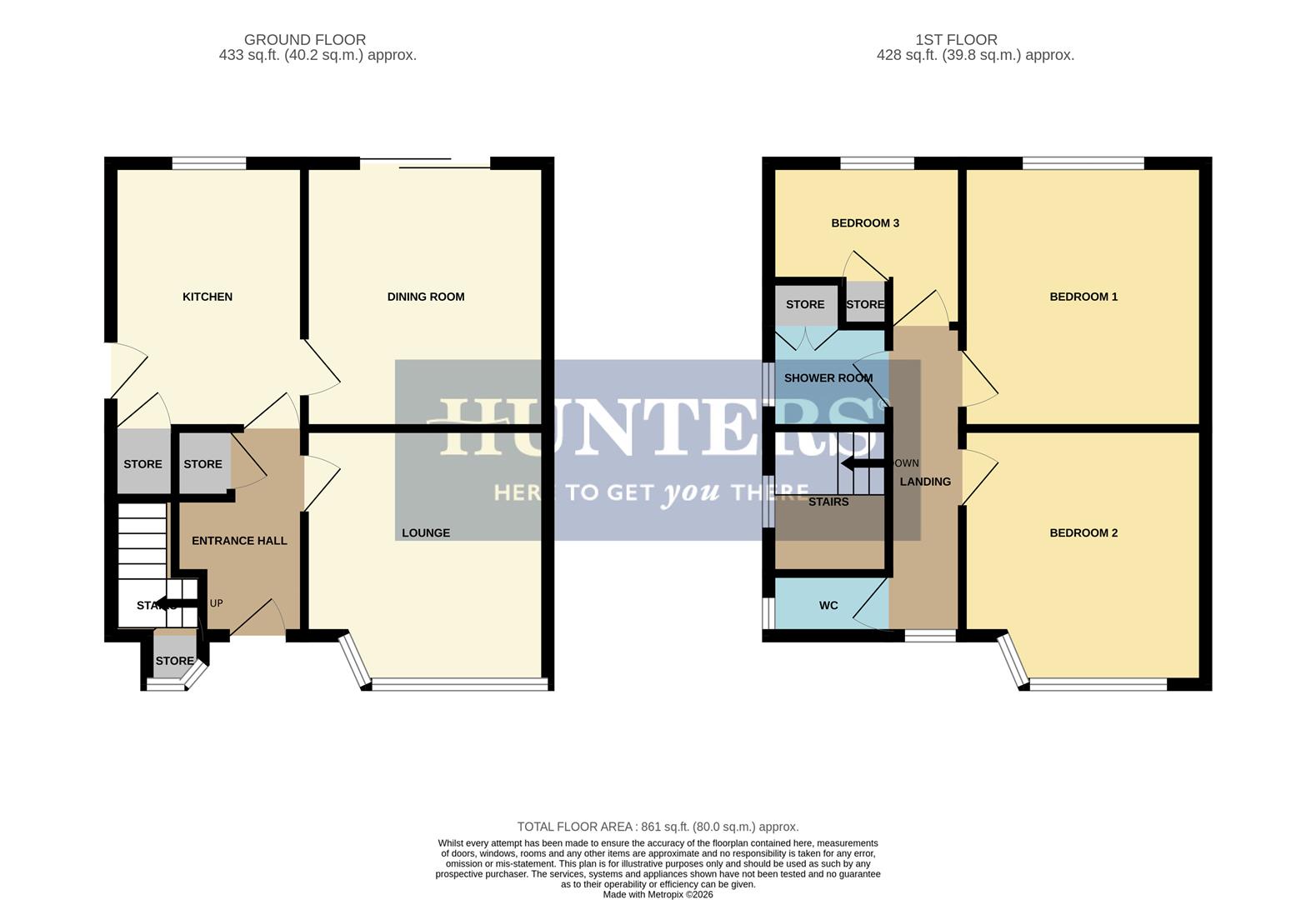 25, Westbrook Way, Wombourne floorplan