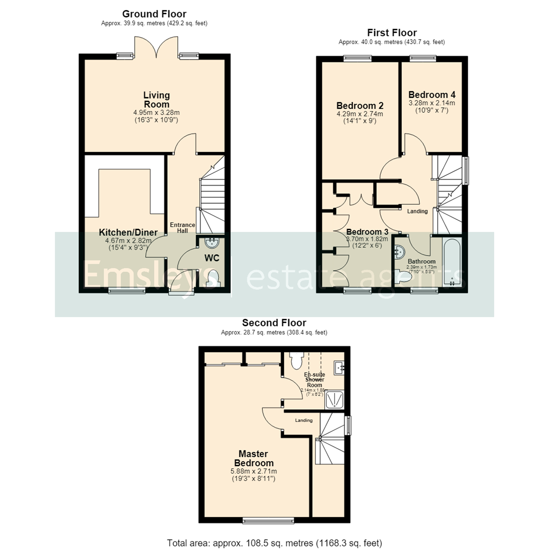 36, Roche Avenue, Leeds floorplan