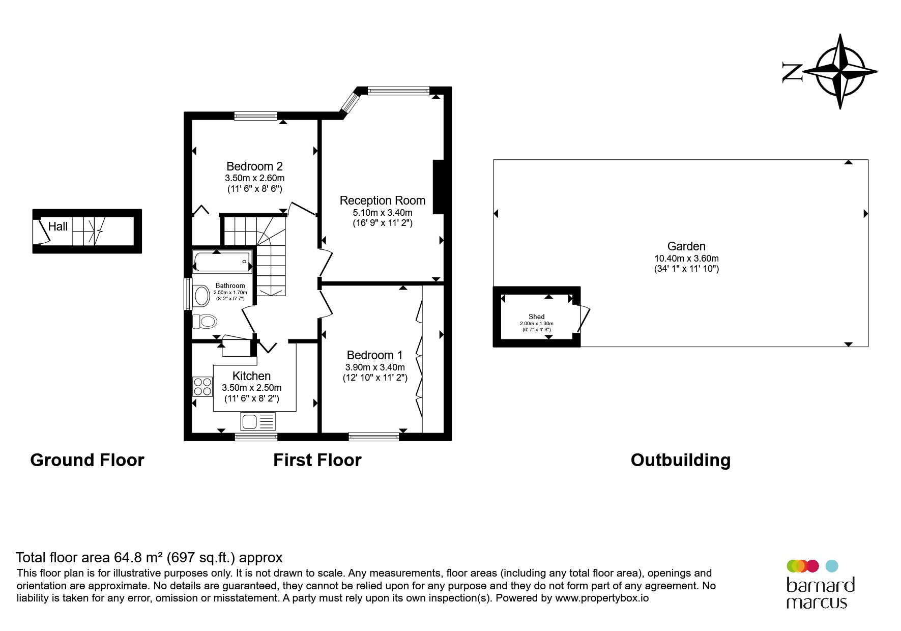 22, Park Court, Friern Park, London floorplan