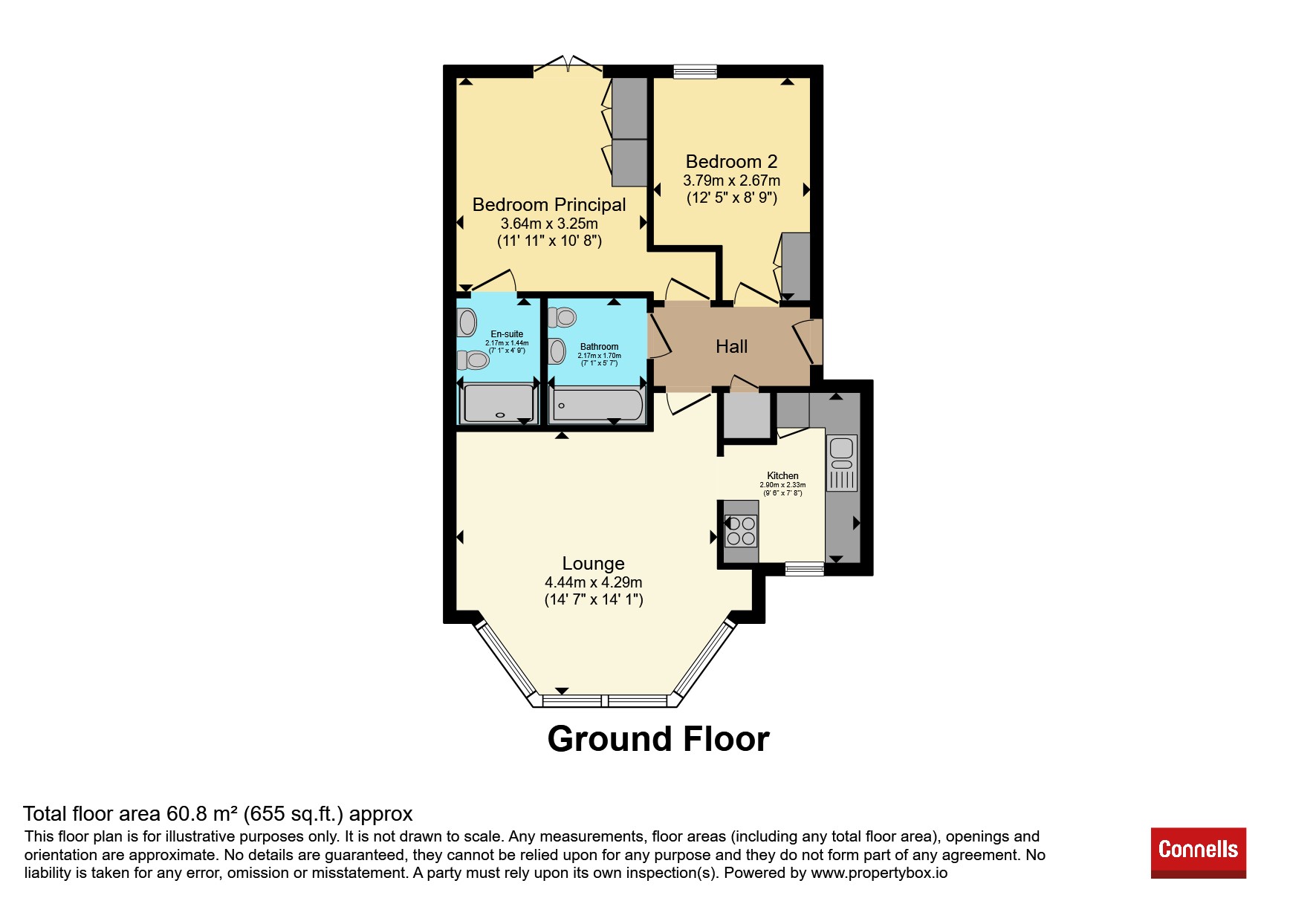 1, John Cullis Gardens, Leamington Spa floorplan