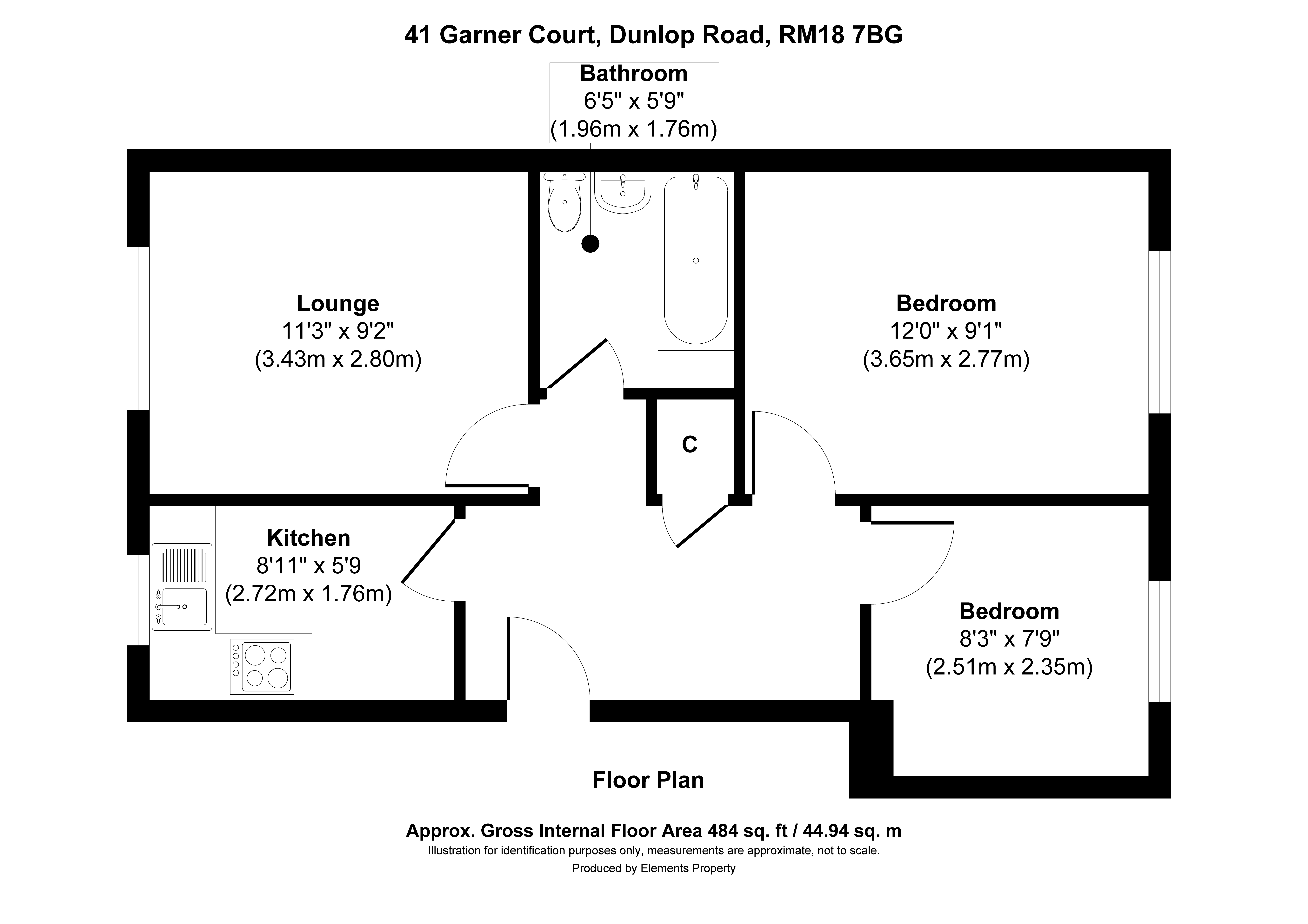 Garner Court, Dunlop Road, Tilbury floorplan