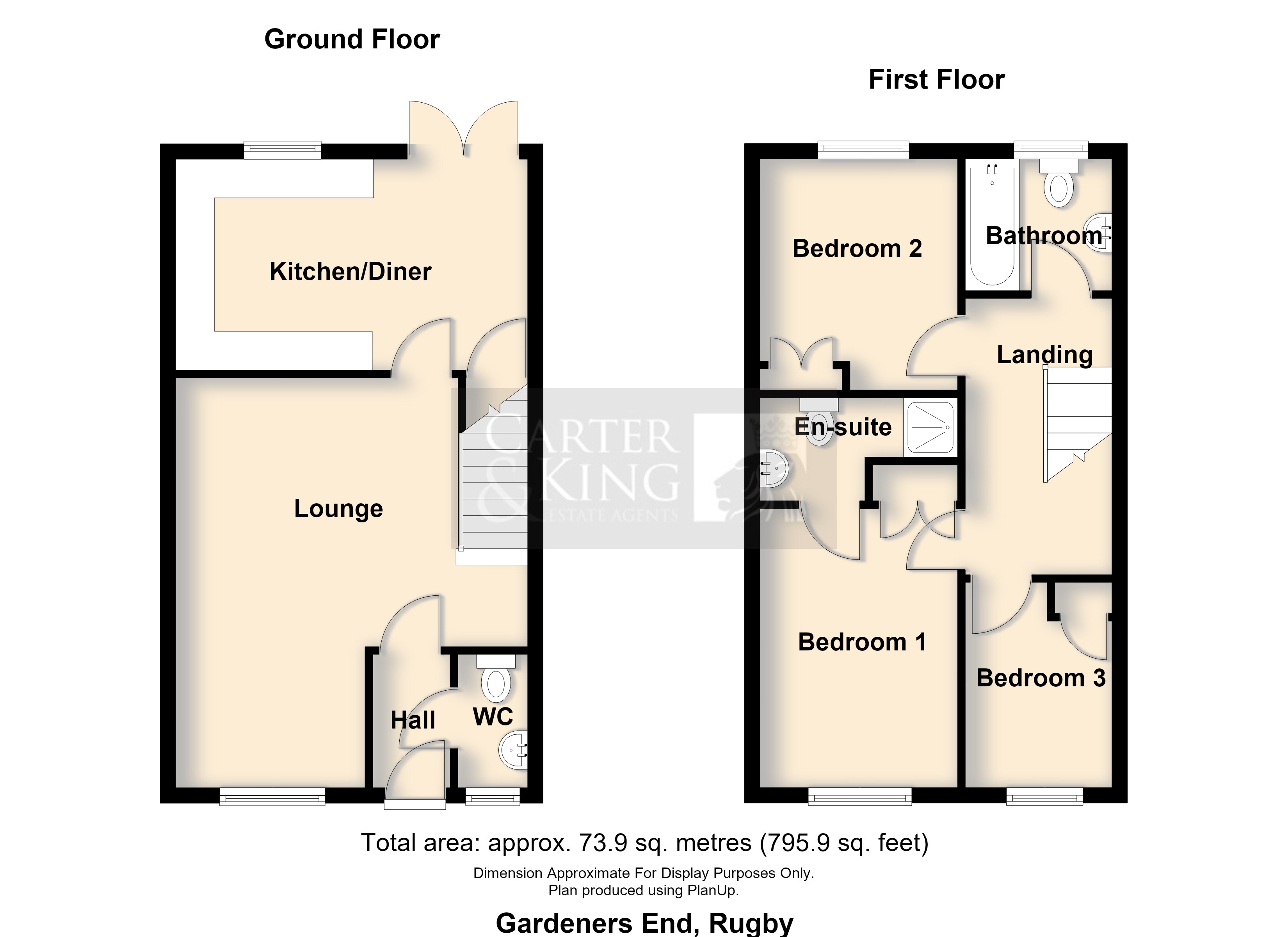 4, Gardeners End, Rugby floorplan