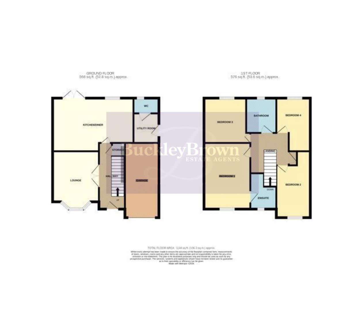 1, Butterfly Place, Mansfield floorplan