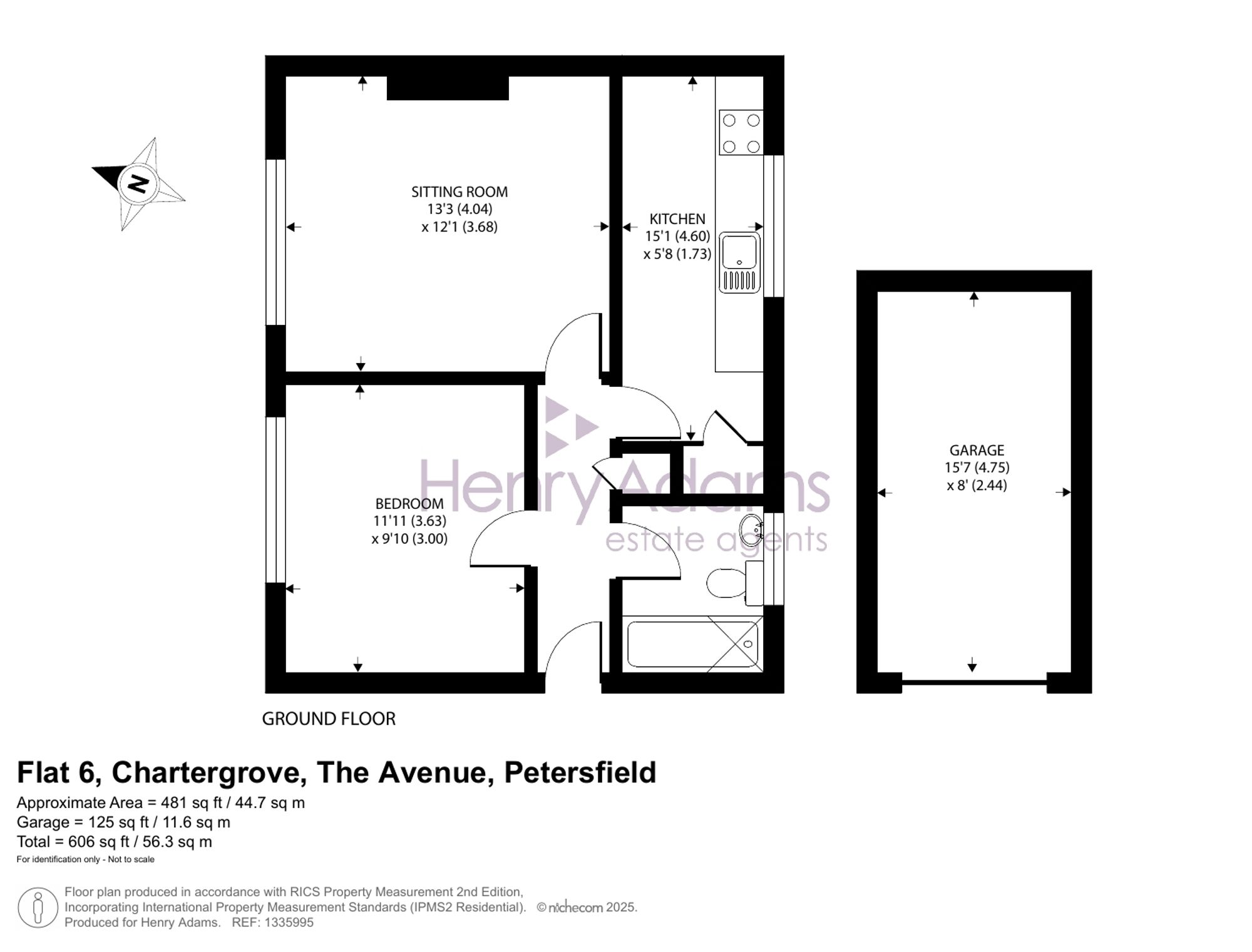 Flat 6, Chartergrove The Avenue, Petersfield floorplan