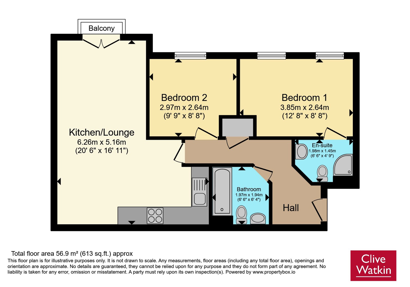 37 St. Johns House,, Robinson Road, Cheshire floorplan