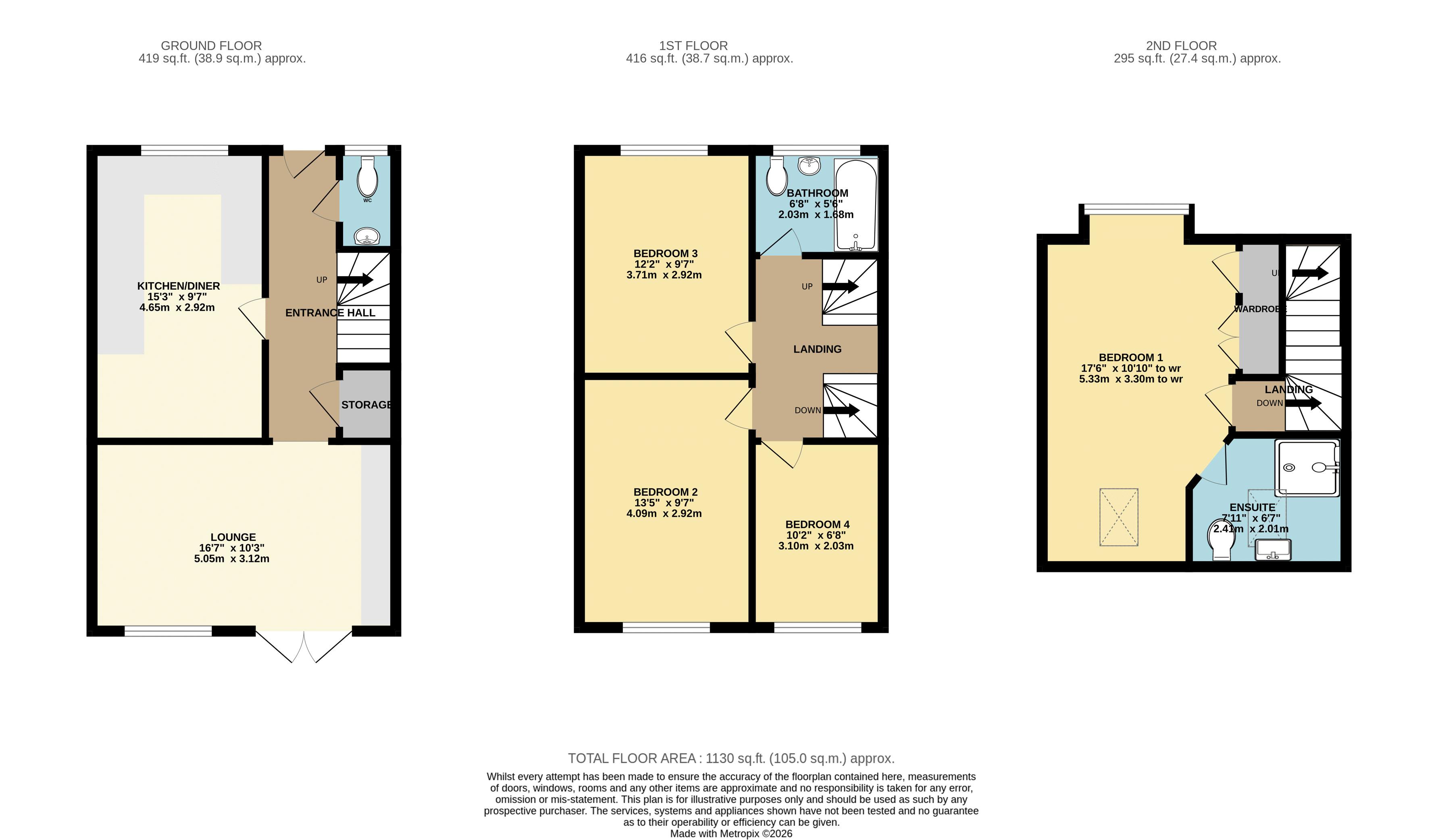 32, Thistle Way, Lincoln floorplan
