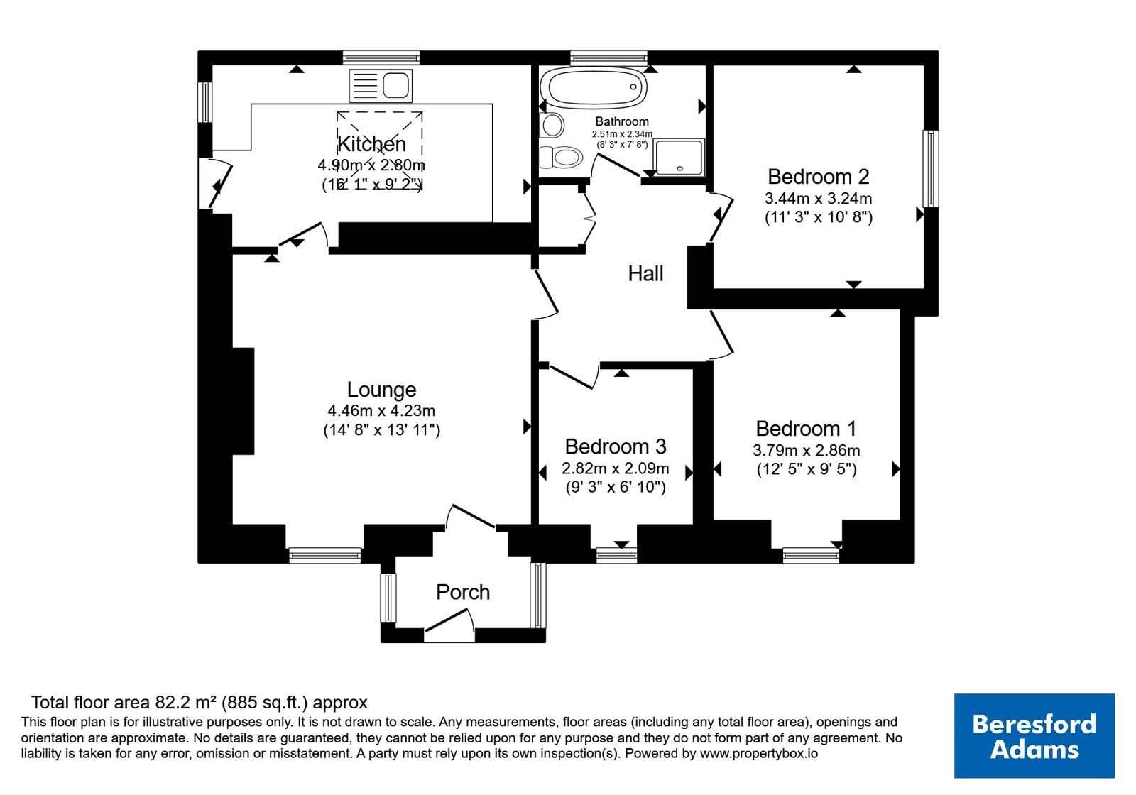 Braich Melyn,, Clogwyn Melyn, Caernarfon floorplan