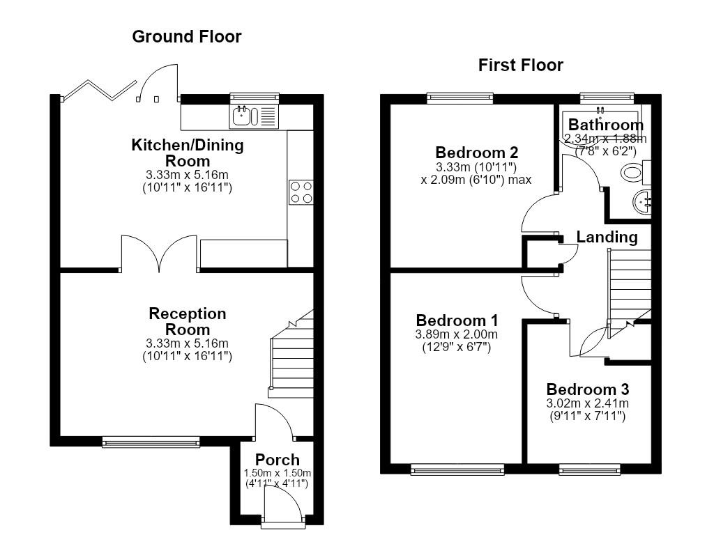 12, Highfield Avenue, Preston floorplan