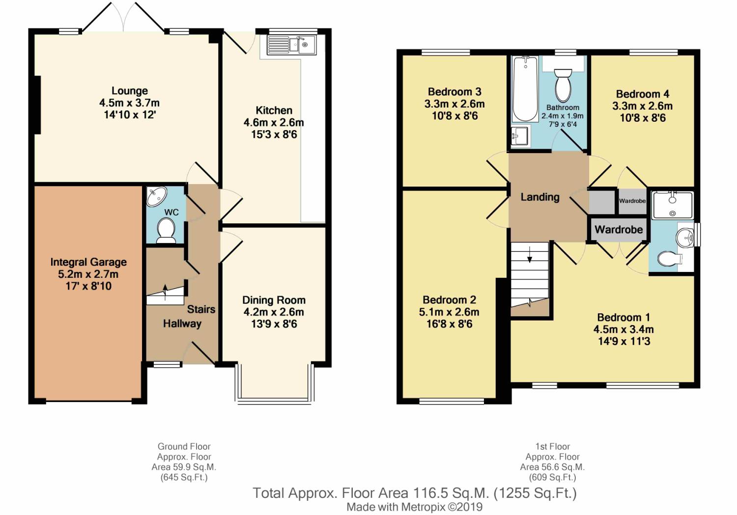 4 Bedrooms Detached house for sale in Bryony Close, Killamarsh, Sheffield, Derbyshire S21