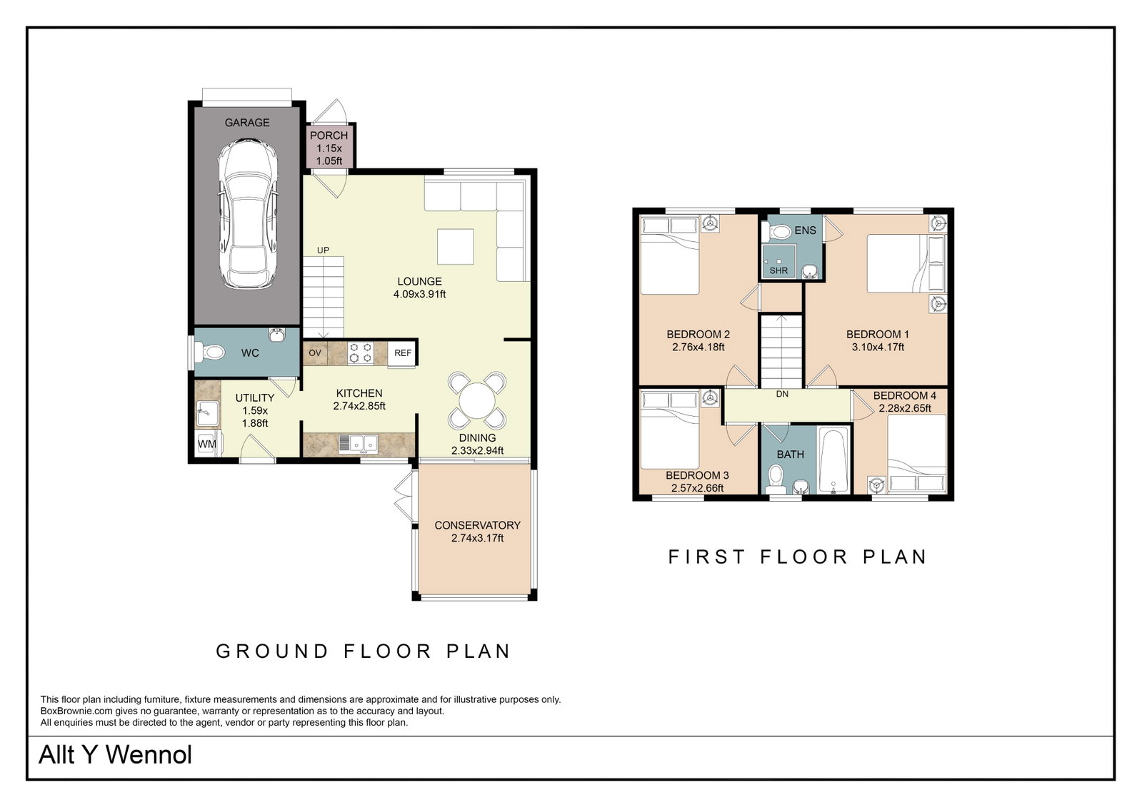 4, Allt Y Wennol, Cardiff floorplan