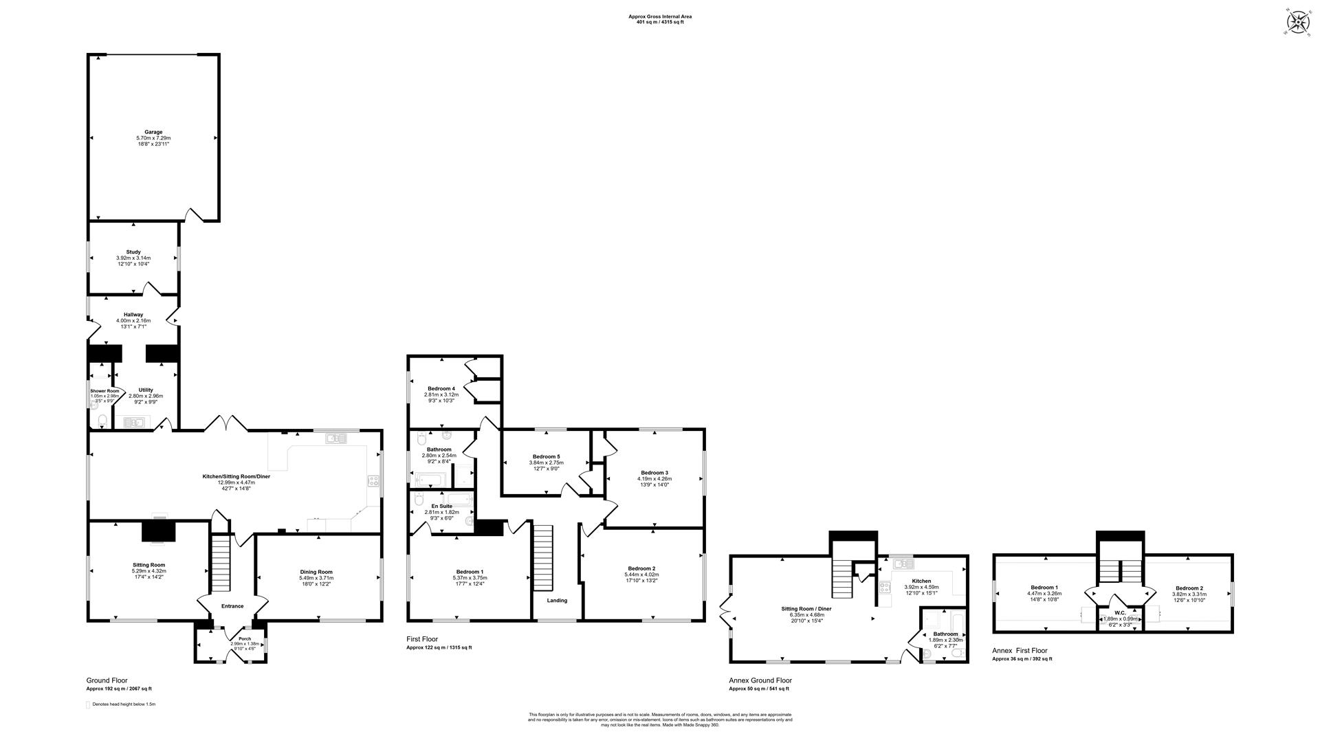 Willow Farm, Moor Lane, Wincanton floorplan