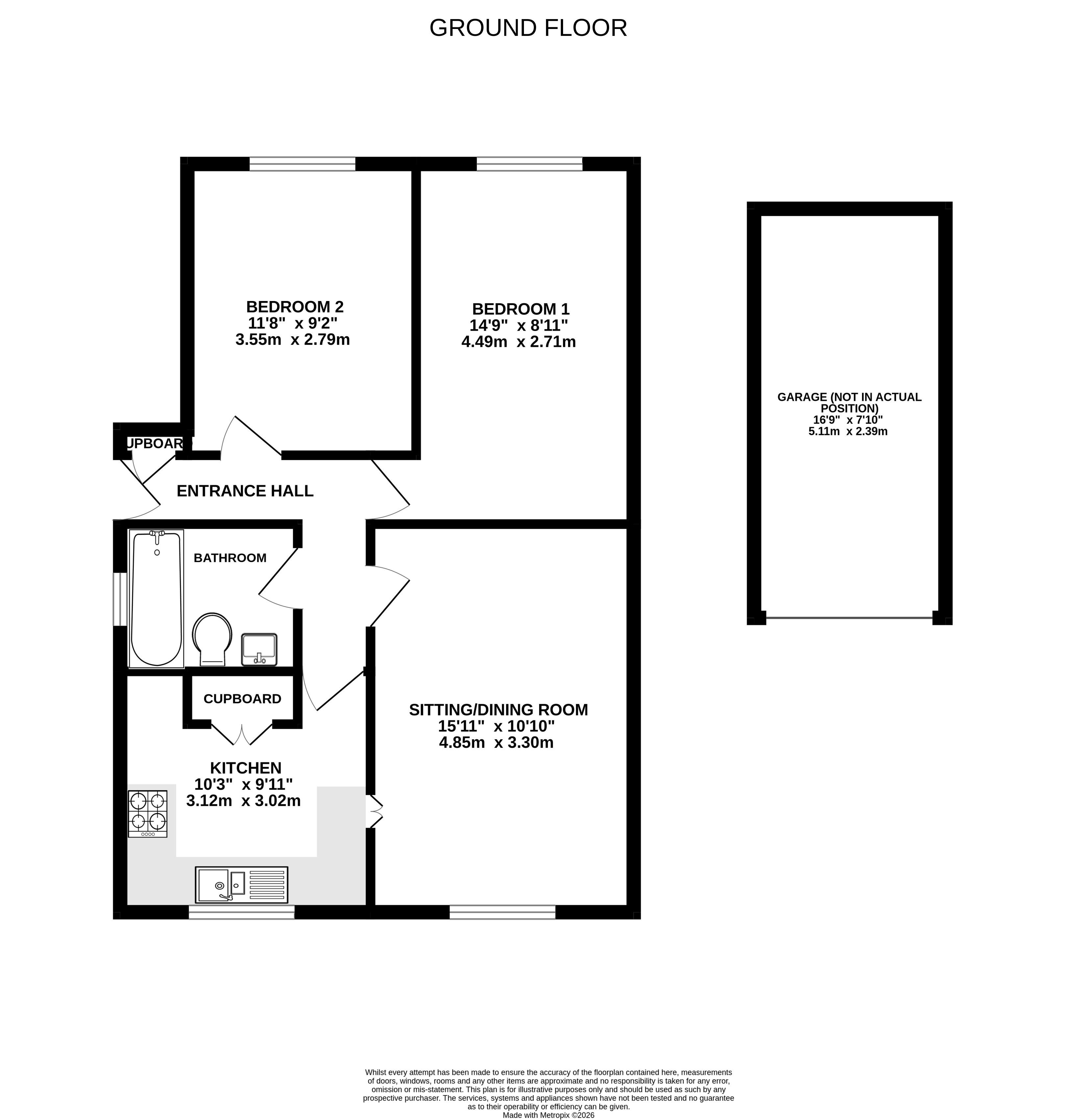 3,, Almond Court, Church Crookham,Fleet, floorplan