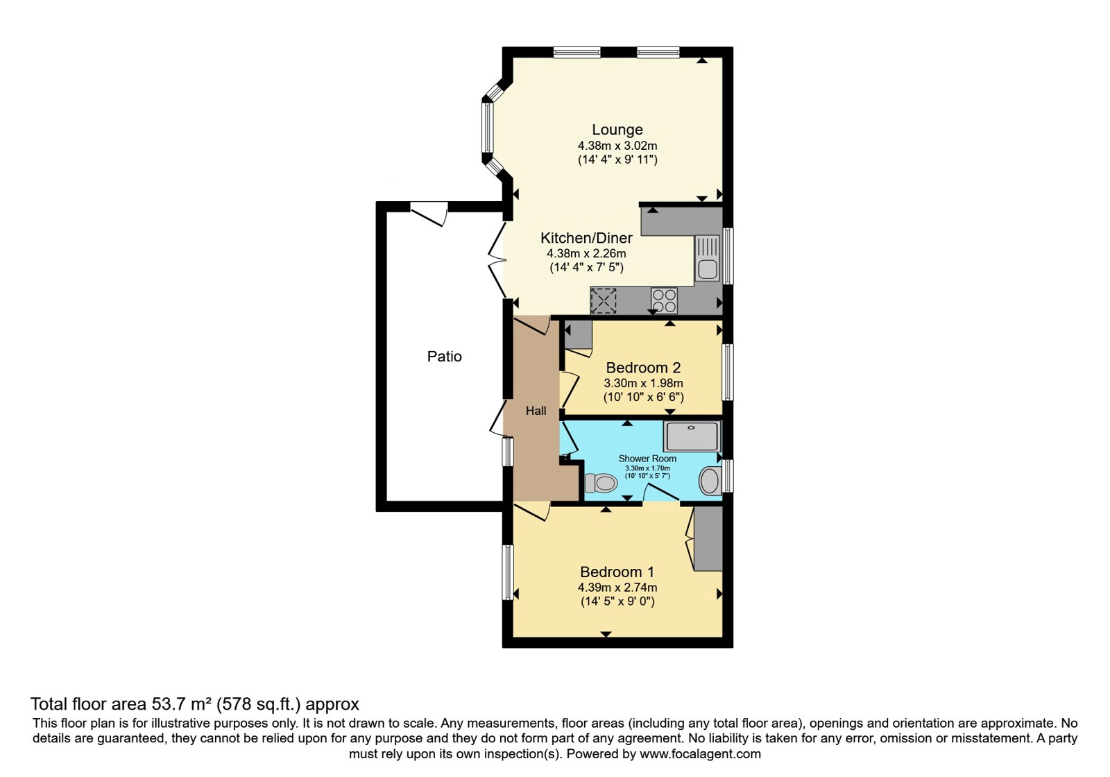 75, Truro Heights, Cornwall floorplan