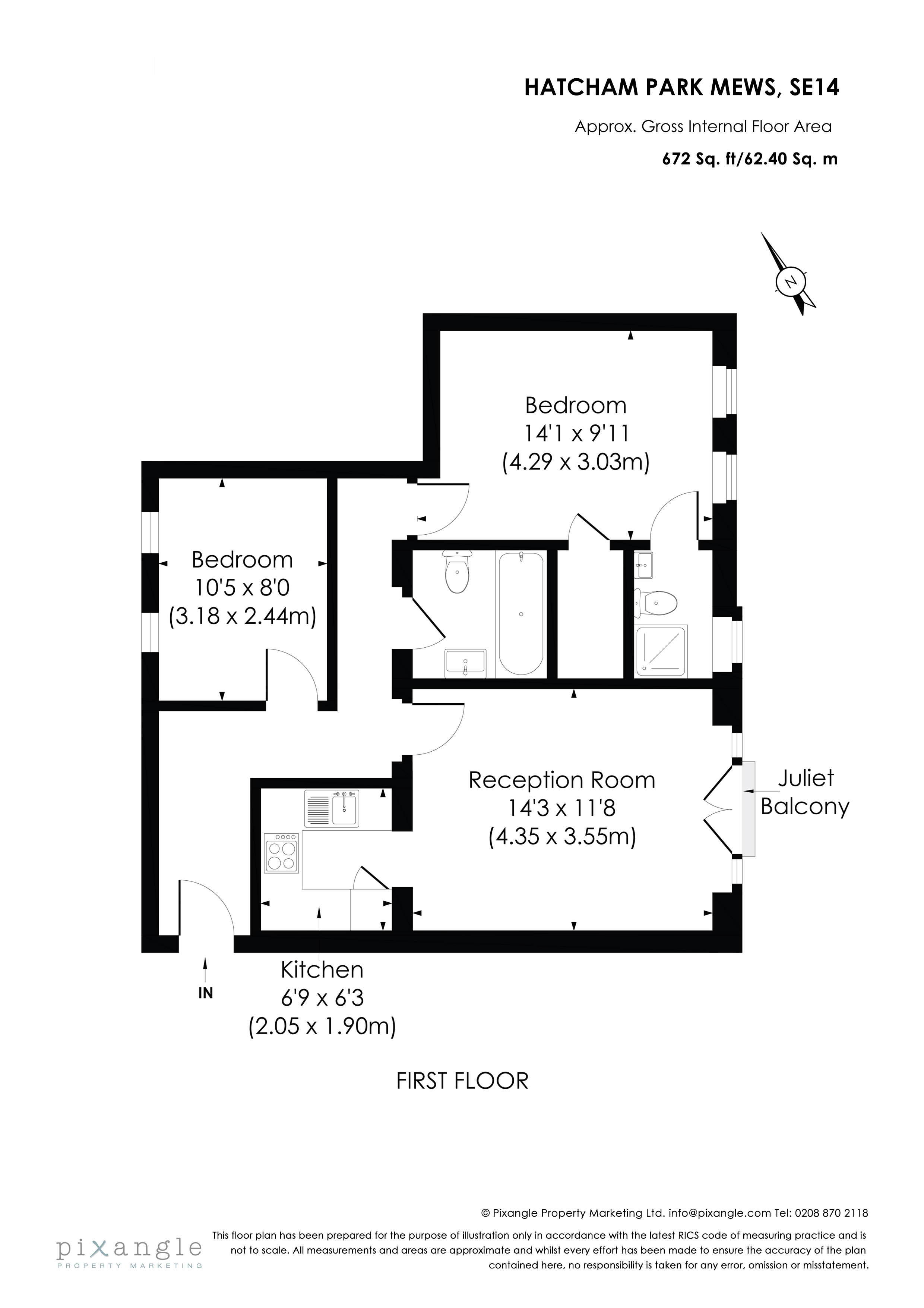 Hatcham Park Mews, New Cross, SE14 floorplan