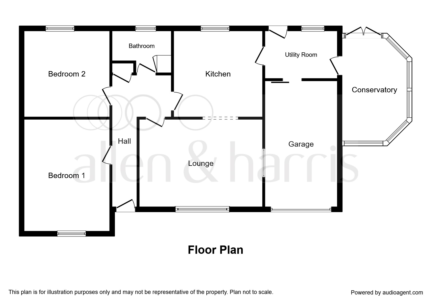 North Road, Stoke Gifford, Bristol BS34, 2 bedroom detached bungalow