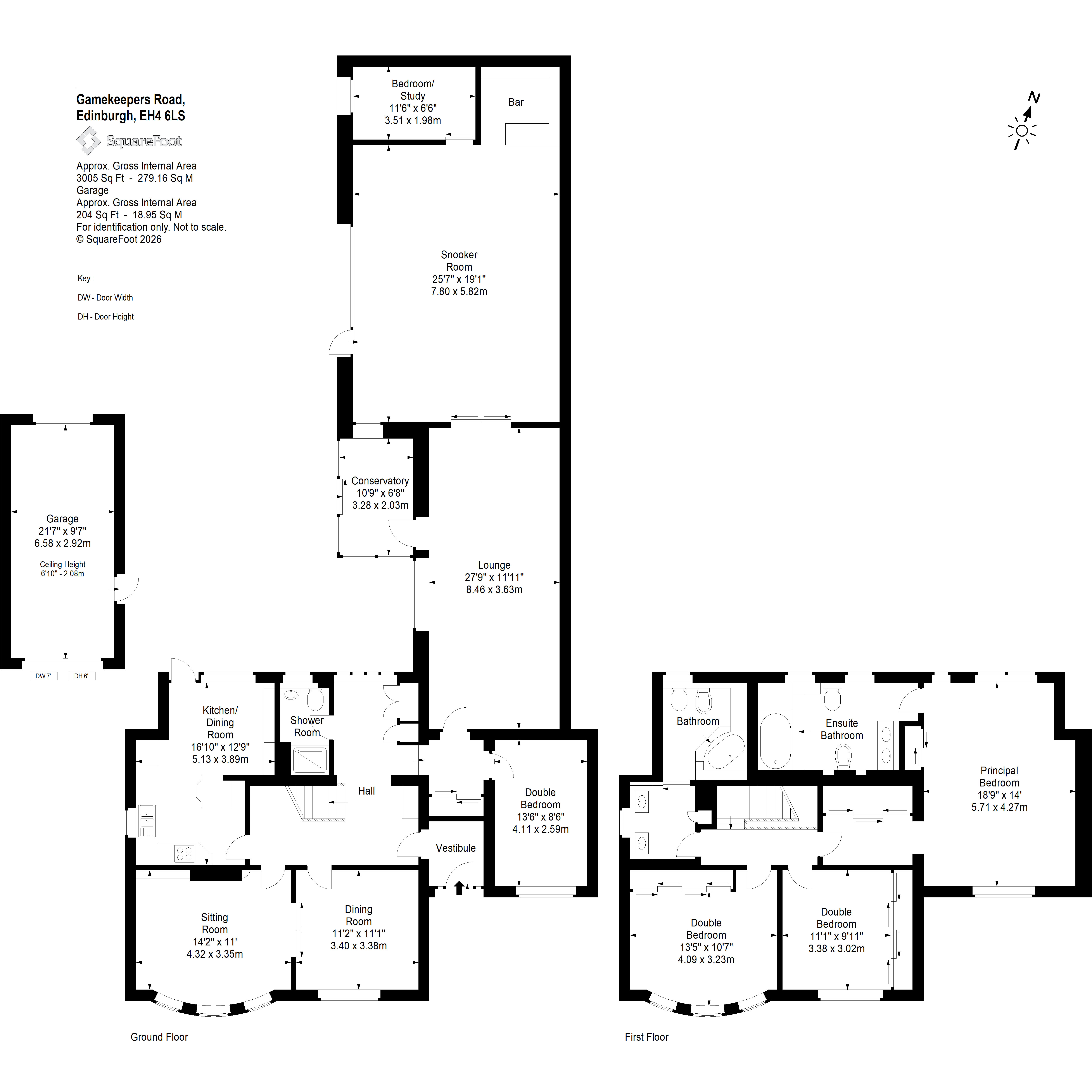 42, Gamekeeper's Road, Edinburgh floorplan