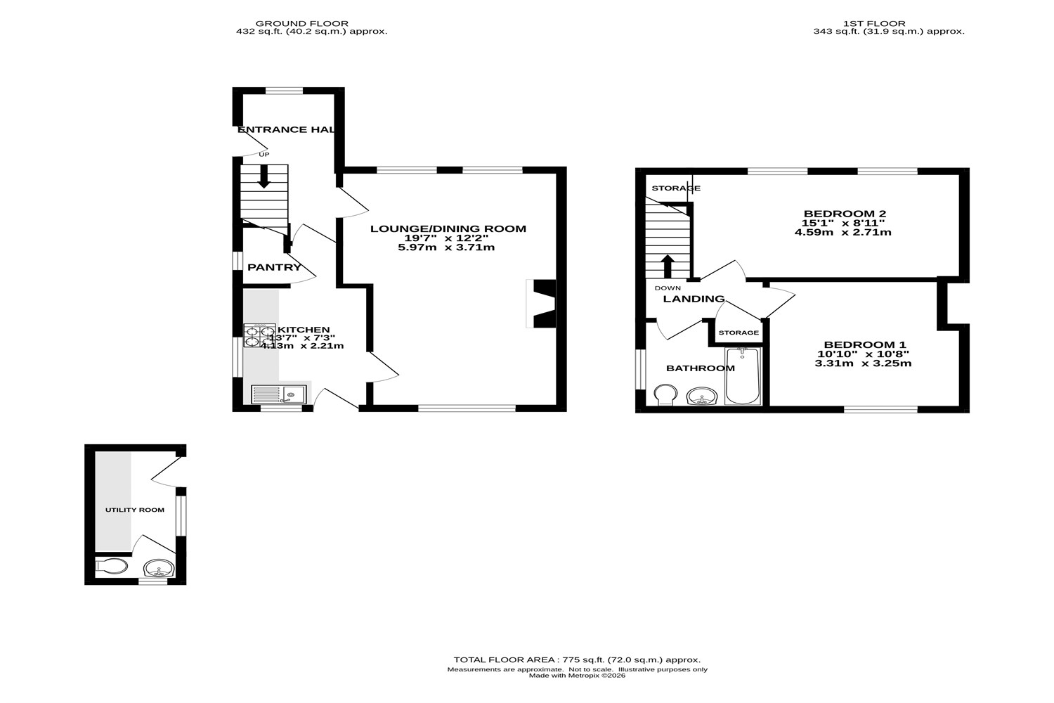 14, Langford Road, Lostock Gralam, Northwich floorplan