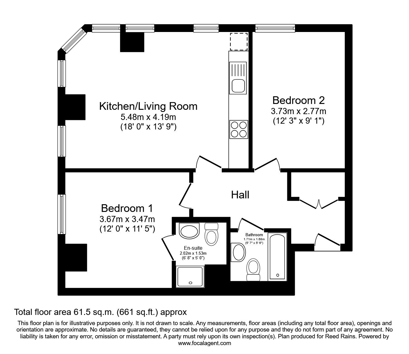 405, Nuovo Apartments, 59, Great Ancoats Street, Manchester floorplan