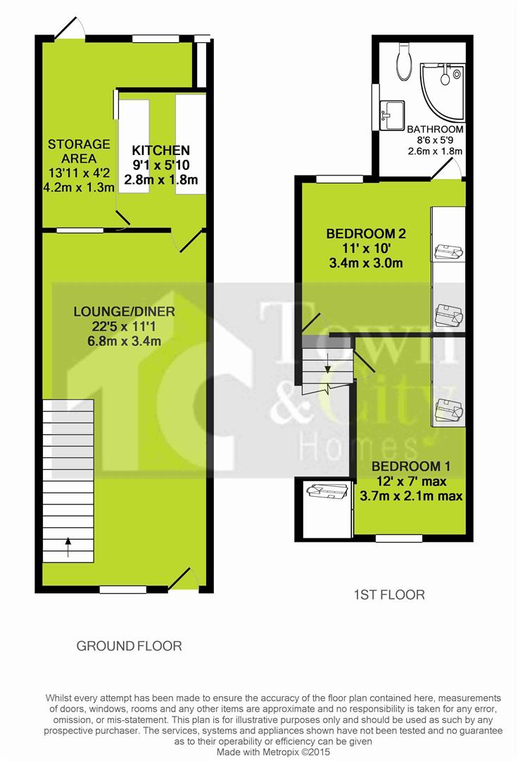 2 Bedrooms Terraced house to rent in Hamerton Road, Northfleet, Gravesend DA11