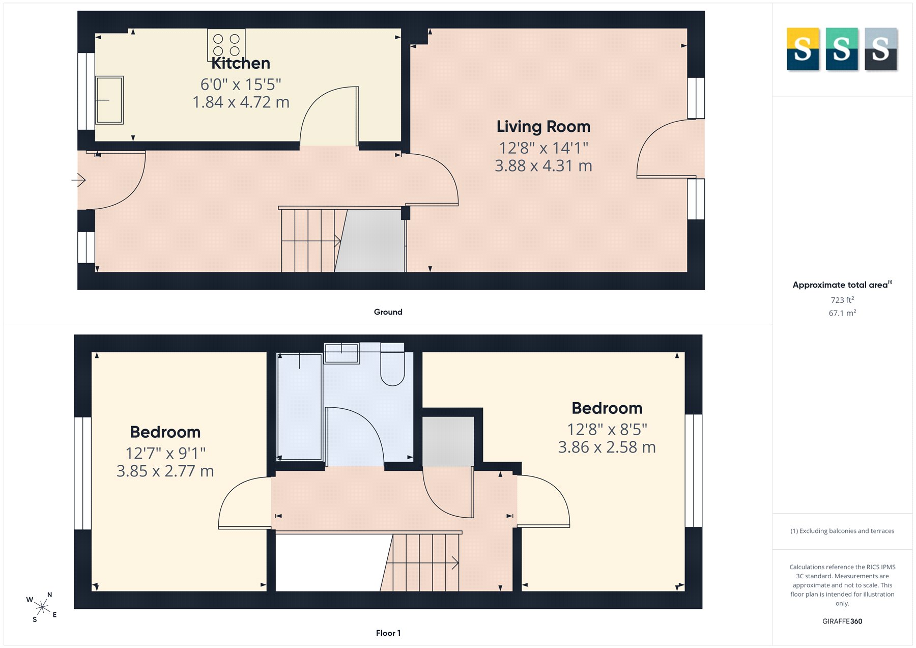 8, Mill Close, Surrey floorplan
