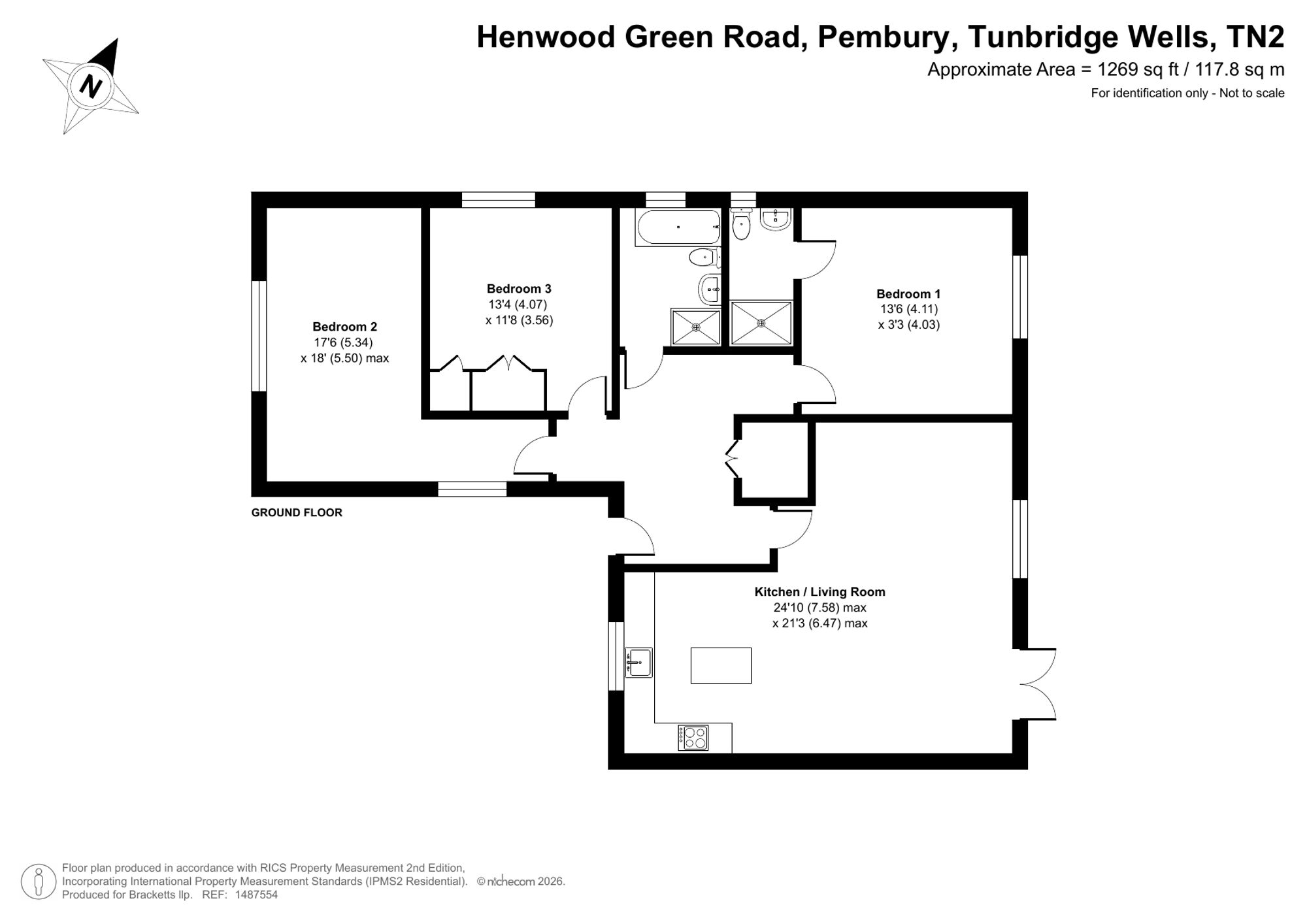 64c Henwood Green Road, Pembury floorplan