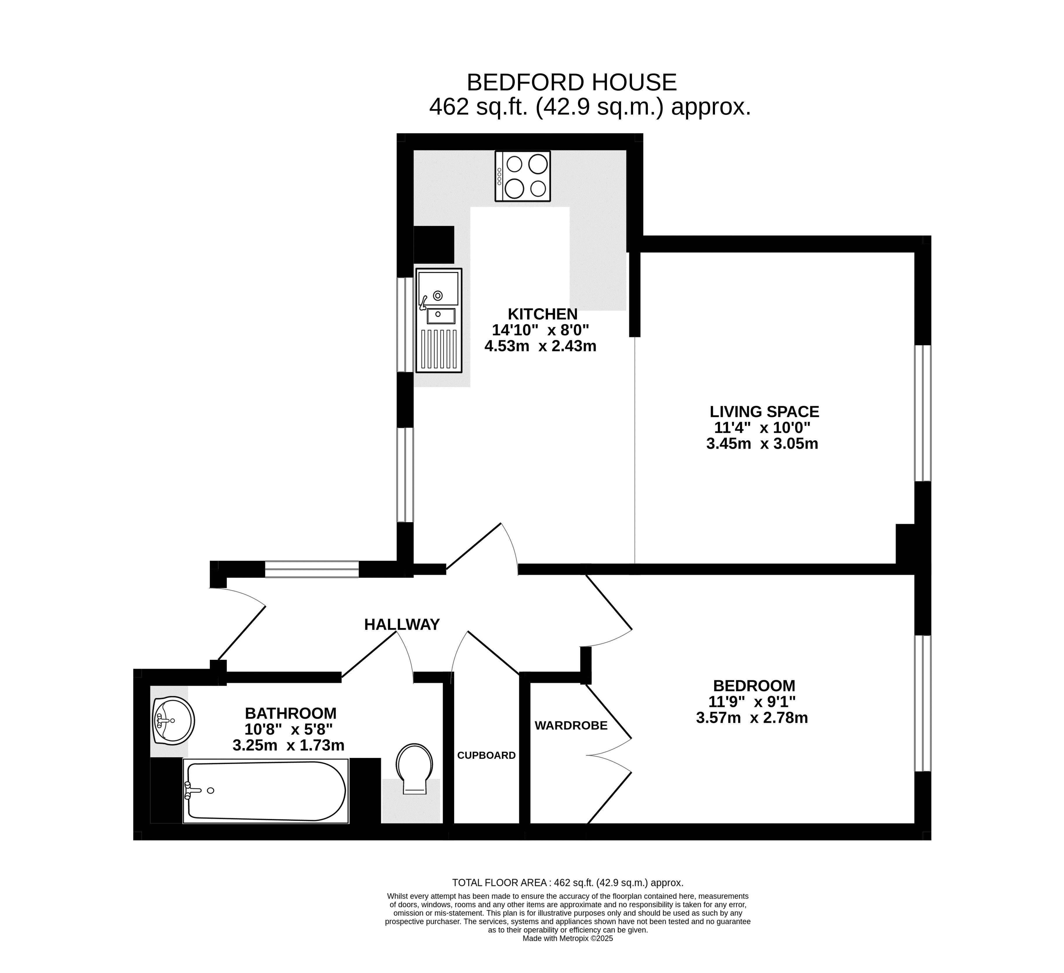 Flat 17, Bedford House, Princesshay Square, Exeter floorplan
