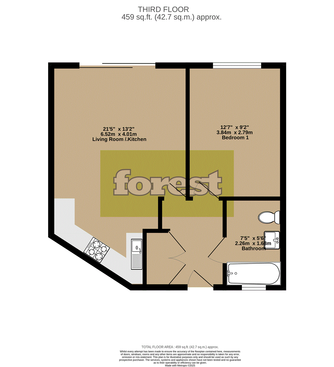 44, Bergenia House, Feltham floorplan