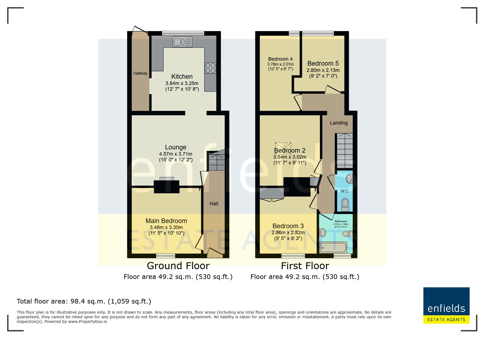 21 Wycliffe Road, Bournemouth floorplan