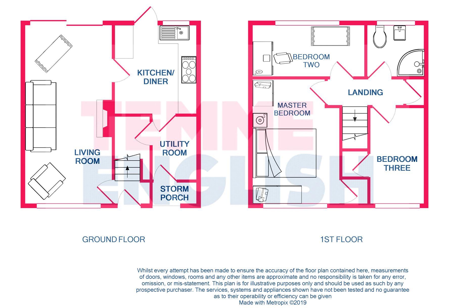 3 Bedrooms Terraced house for sale in Kathleen Ferrier Crescent, Laindon, Basildon SS15