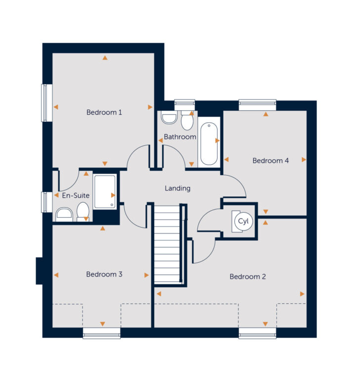 NEW RELEASE! Plot 43 The Linden,, NEW RELEASE! Plot 43 The Linden, Priory Meadows, Hempsted, Gloucester floorplan