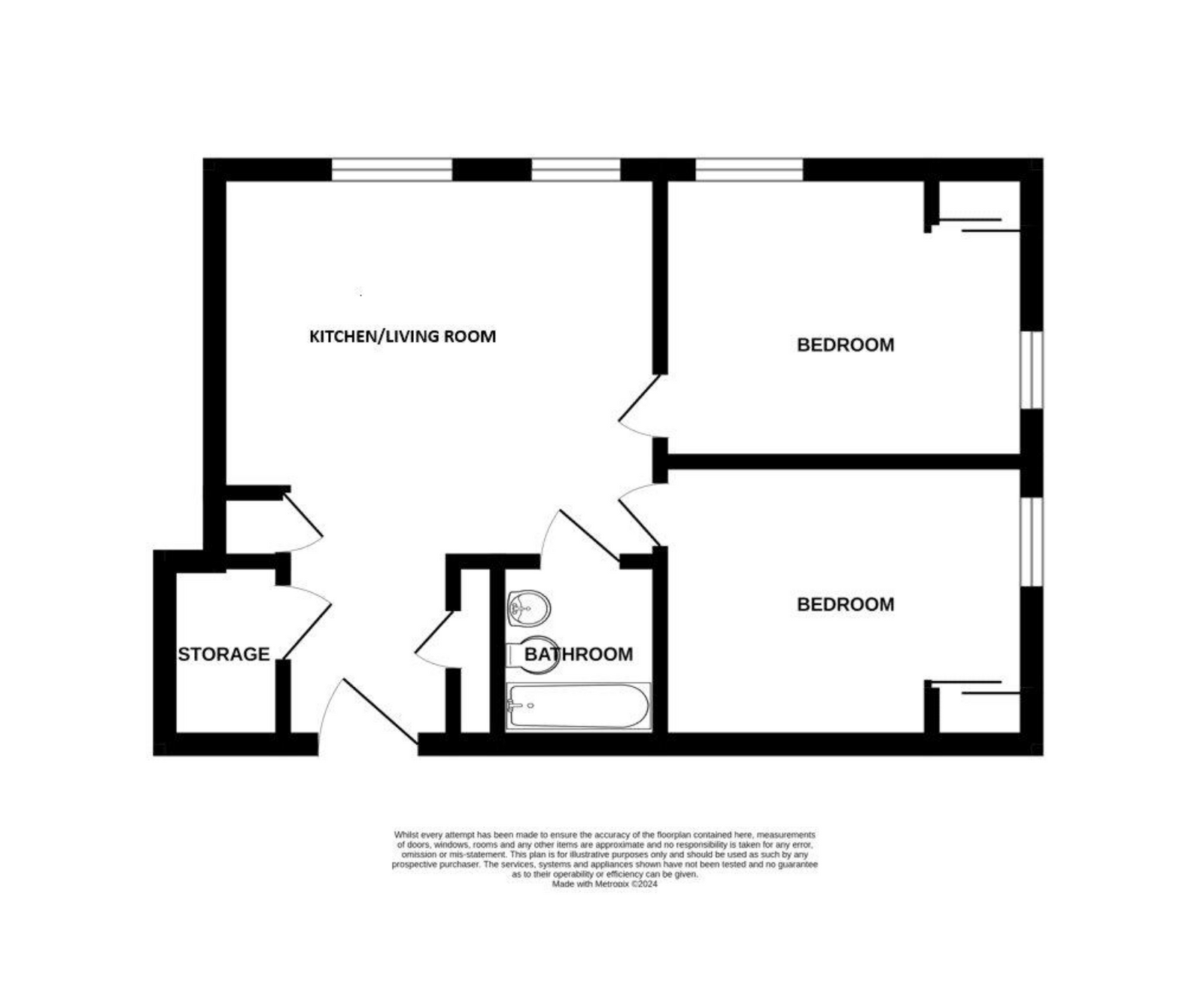Flat 15, Rye Close, Fleet, GU51 2AJ, Fleet floorplan