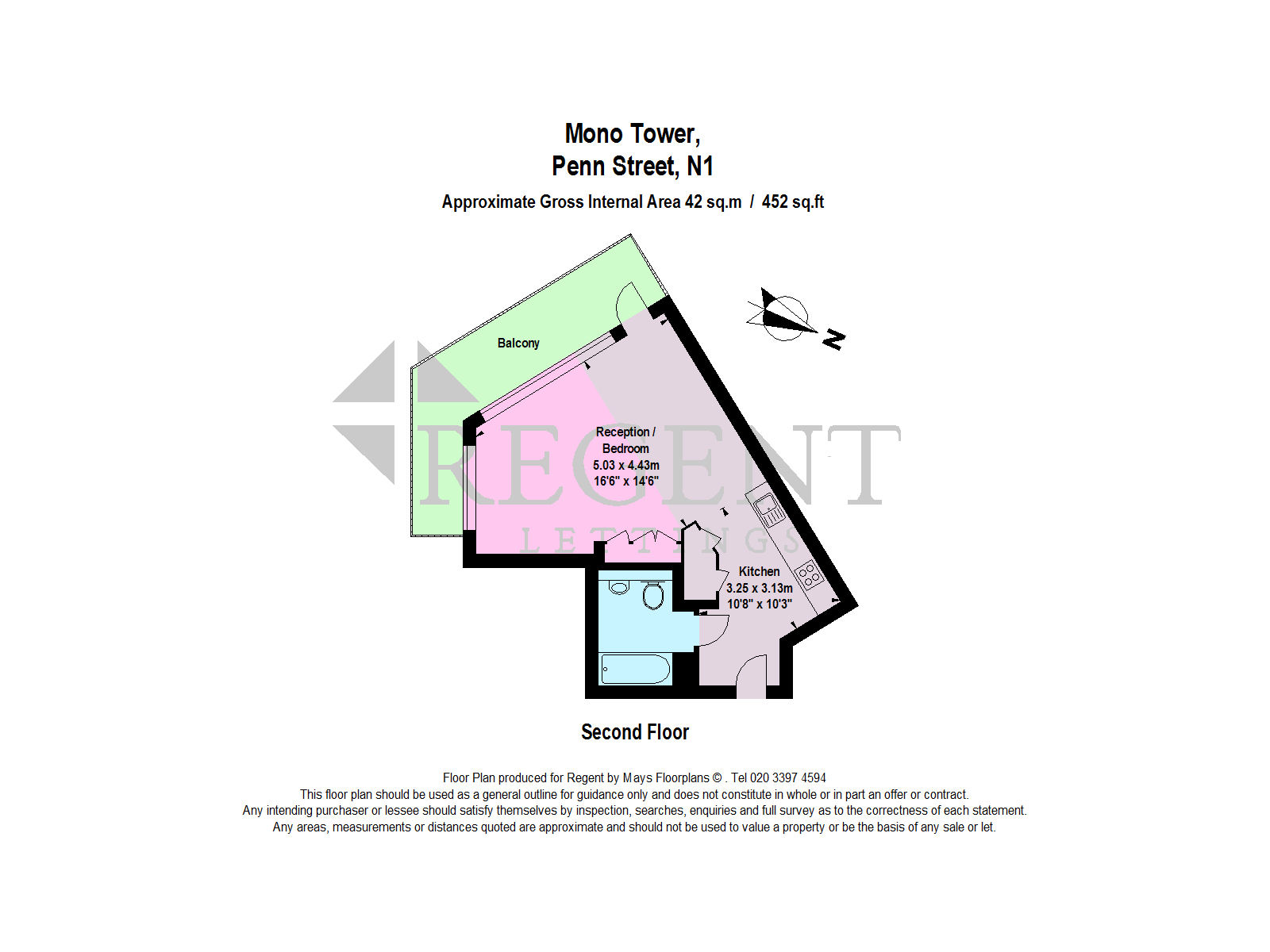 0 Bedrooms Studio to rent in Mono Tower, Hoxton Press N1