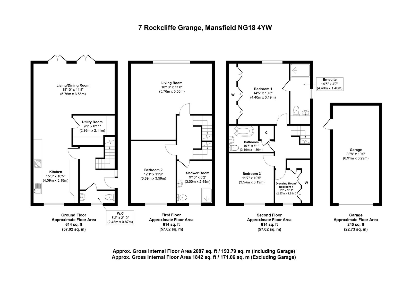 7, Rockcliffe Grange, Mansfield floorplan