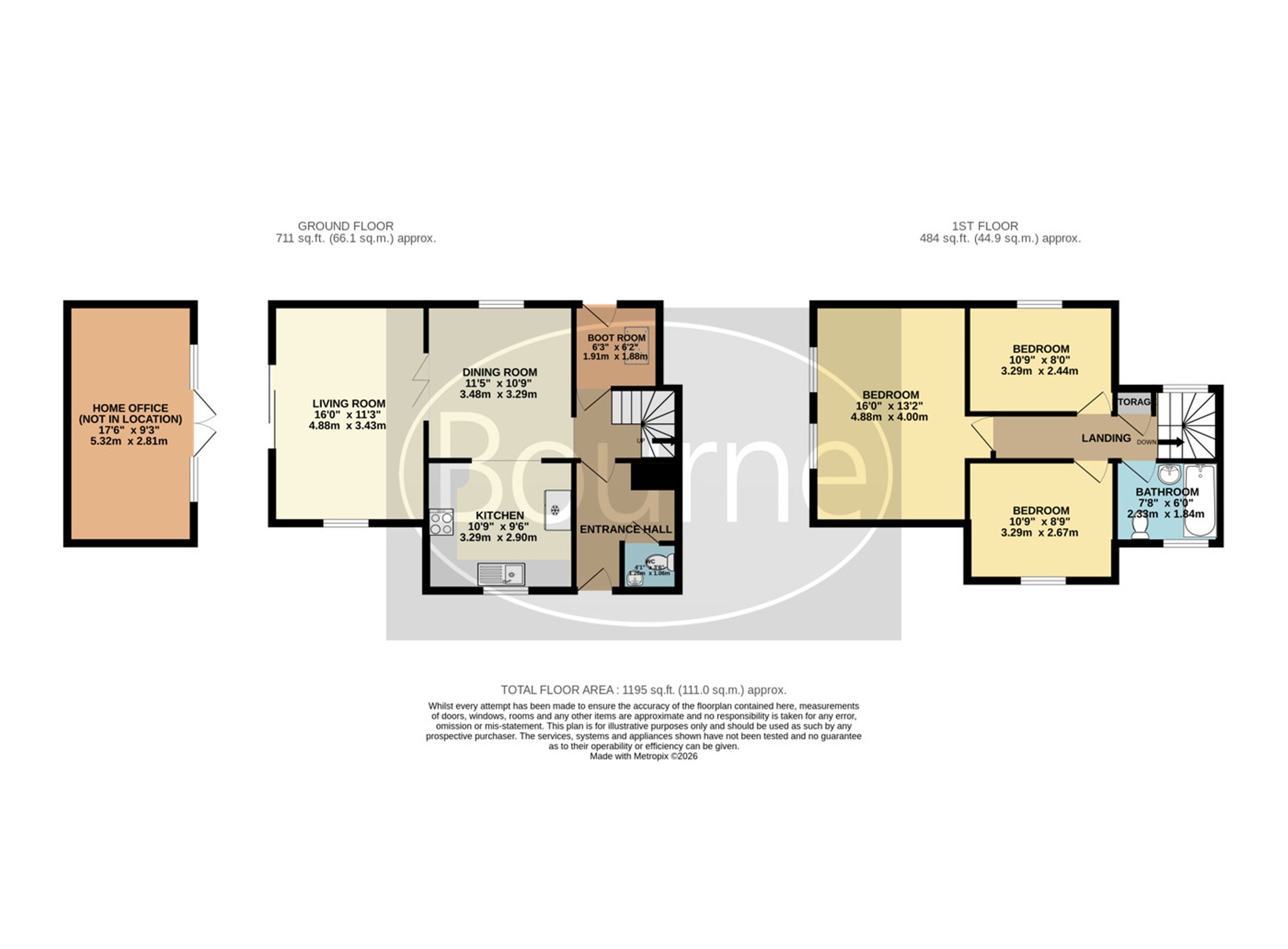3 Railway Cottages,, Merrow Lane, Guildford floorplan